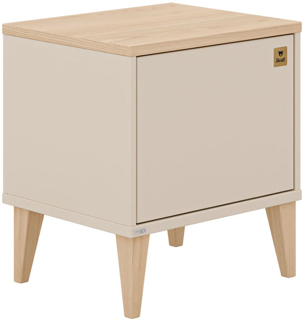 PAIDI Nachtkommode »MILA & BEN Steiff by PAIDI, Schublade mit Soft-Close« langlebiger Nachttisch in Beige mit Massivholz-Füßen