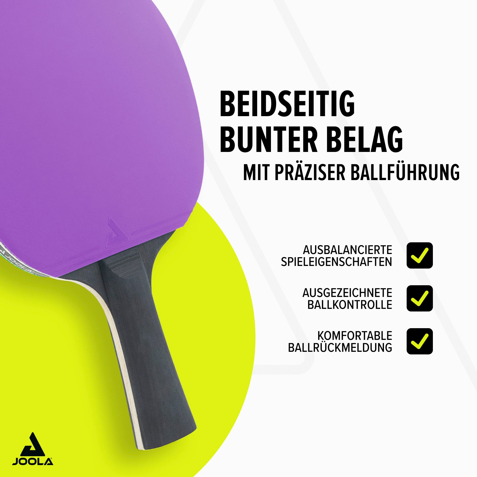 Joola Tischtennisschläger »Tischtennisschlägerset-Colorato«, (Set, 10 tlg.)