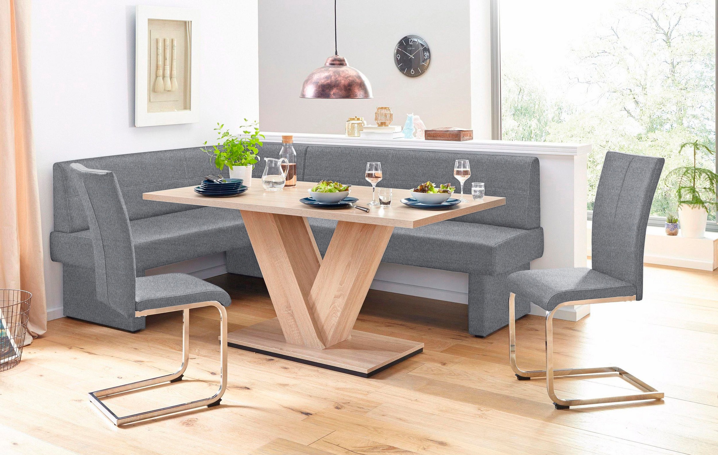 Home affaire Eckbank "Nils" Sitz und Rücken gepolstert, verschiedene Qualit günstig online kaufen