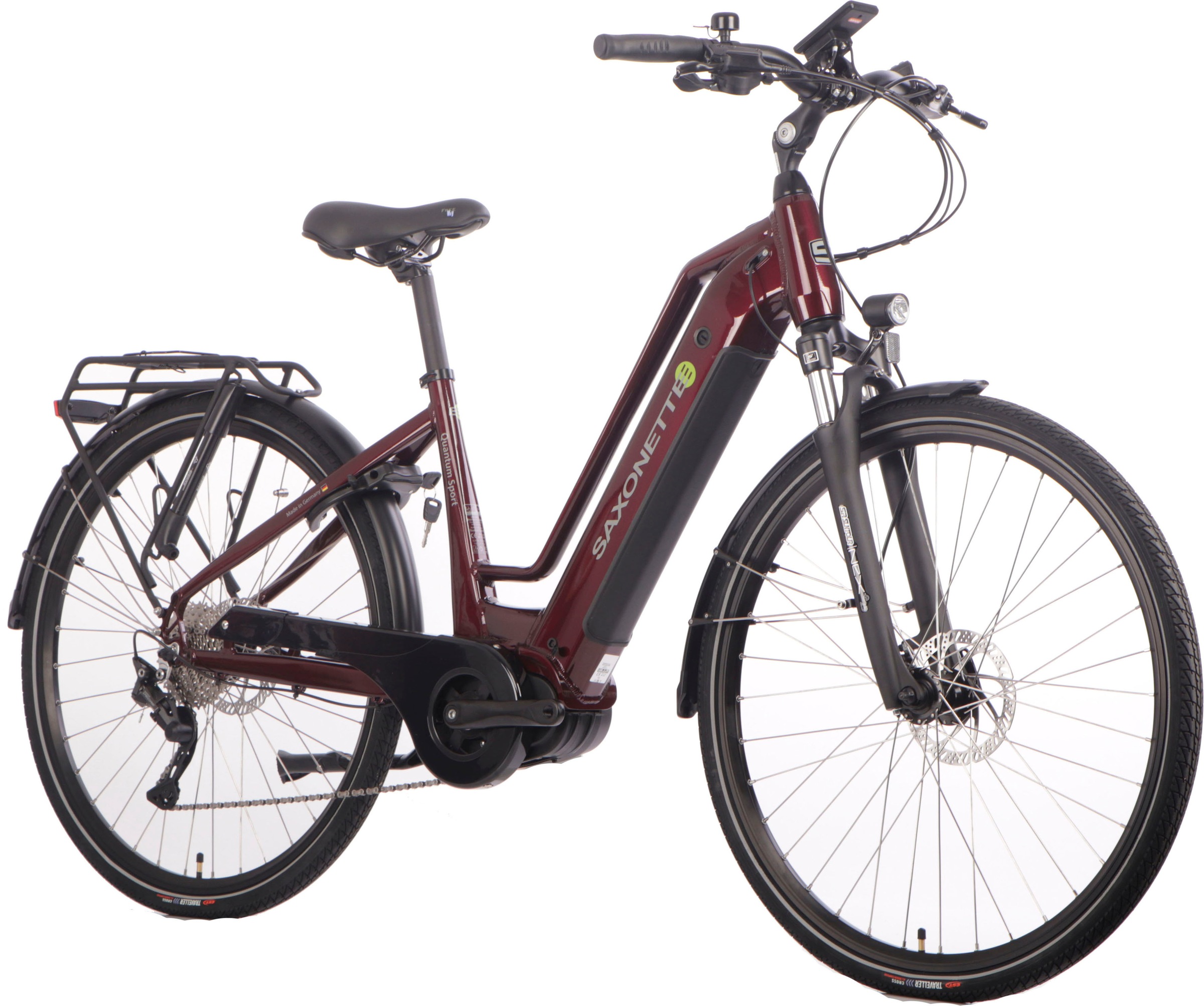 SAXONETTE E-Bike »Quantum Sport«, 10 Gang, Shimano, Mittelmotor 250 W, Pedelec, Elektrofahrrad für Damen u. Herren