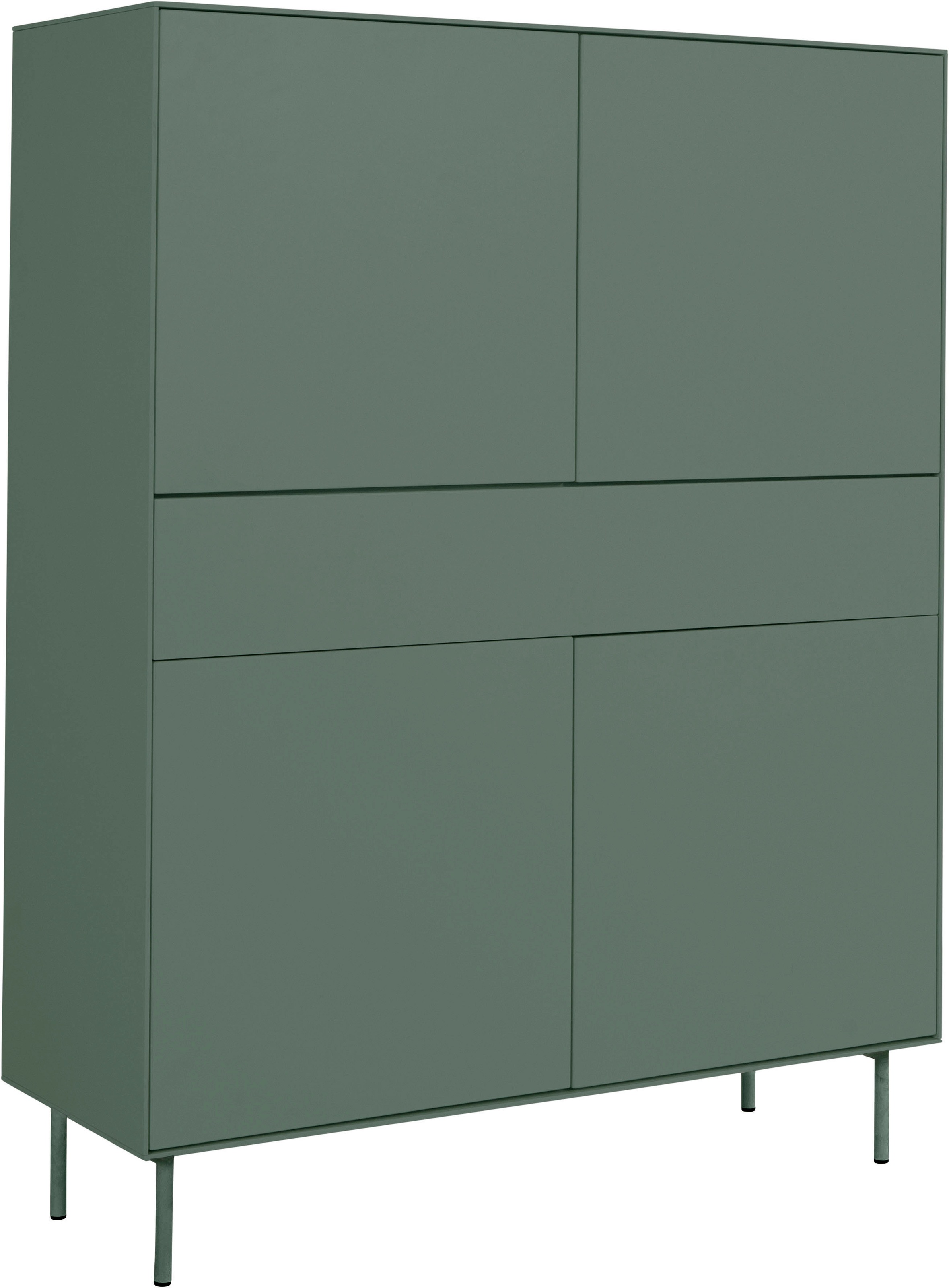 LeGer Home by Lena Gercke Highboard »Essentials«, Höhe: 144cm, MDF lackiert, Push-to-open-Funktion