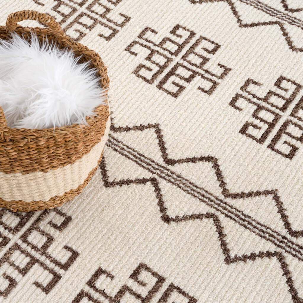 Carpet City Teppich »April 0608«, rechteckig, 10 mm Höhe, Läufer, weich durch Microfaser, Boho Ethno Look, Wohnzimmer