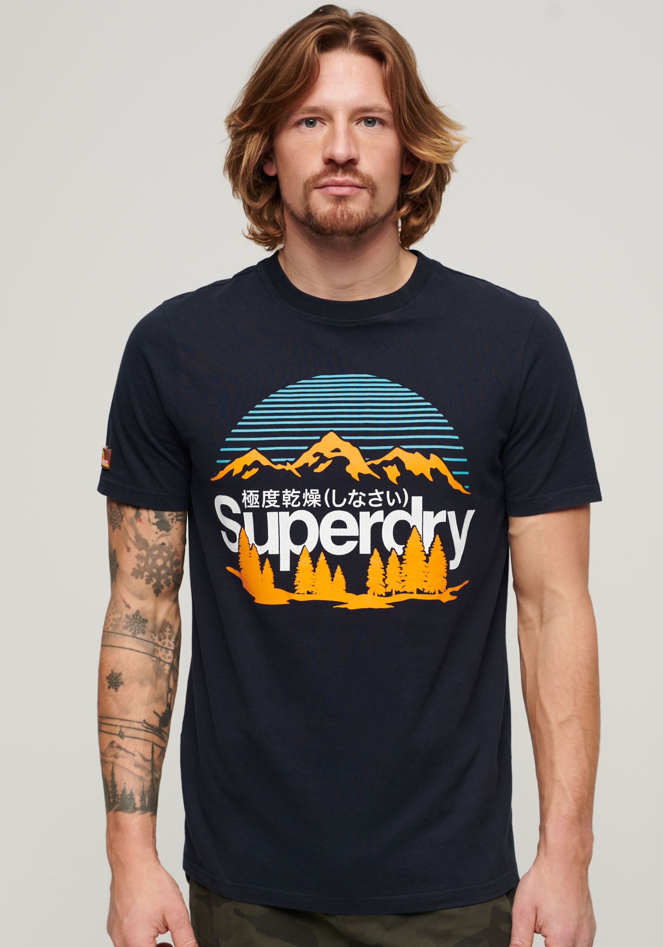 Superdry Kurzarmshirt »SD-GREAT OUTDOORS NR GRAPHIC TEE«
