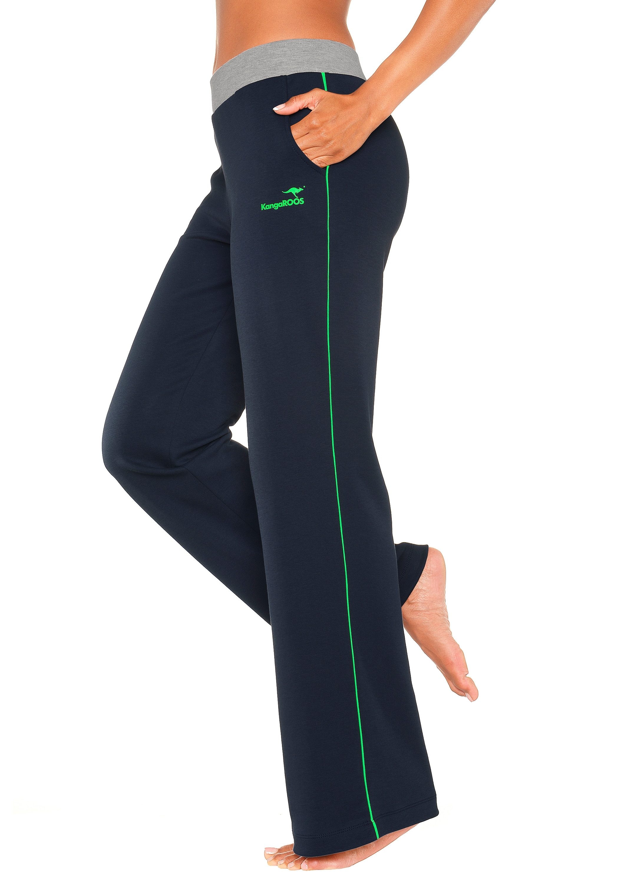 KangaROOS Relaxhose  mit breitem Bund, Loungewear, Loungeanzug