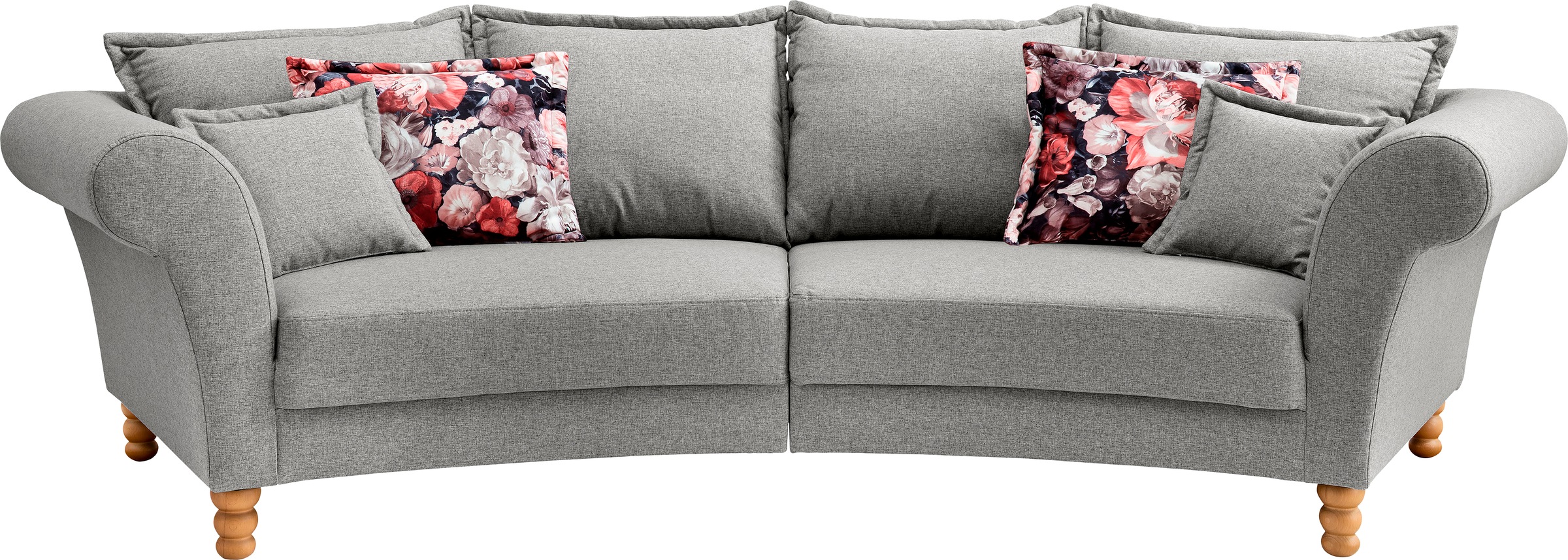 Home affaire Big-Sofa »Tassilo geschwungene Formensprache, bequem, Mega Sof günstig online kaufen