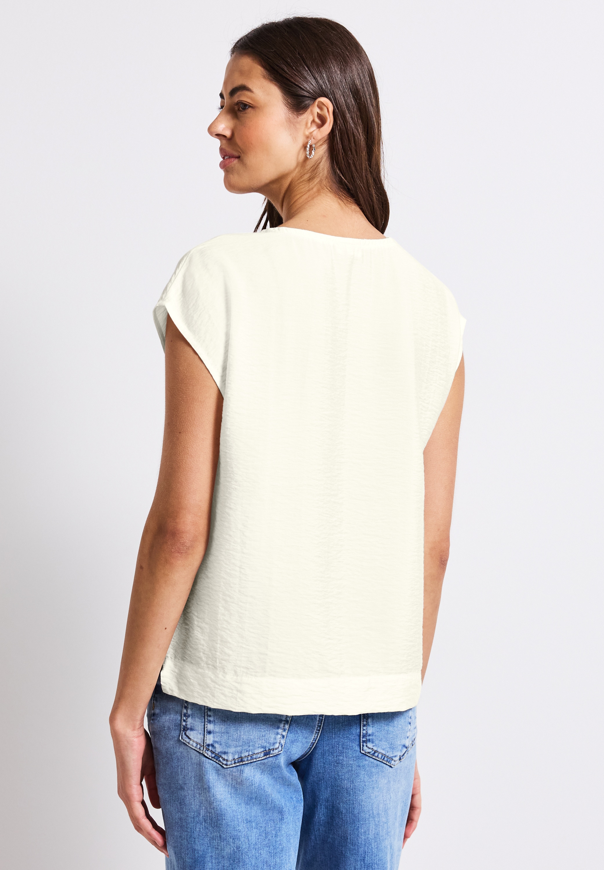 STREET ONE Shirtbluse mit V-Neck