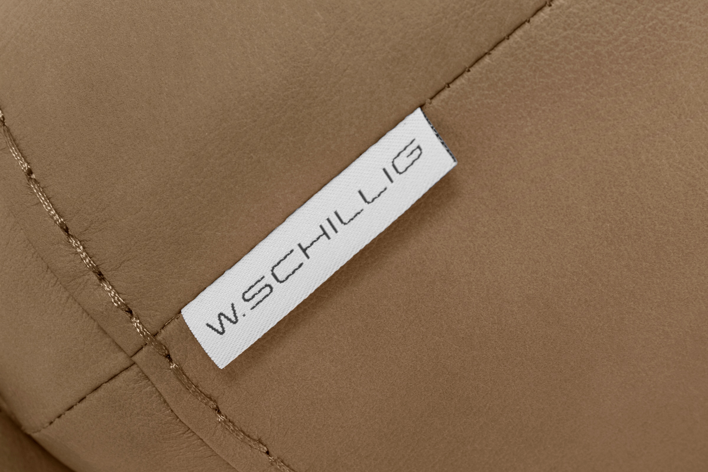 W.SCHILLIG Hocker »montanaa«, mit Metallkufen in Silber matt, Breite 141 cm