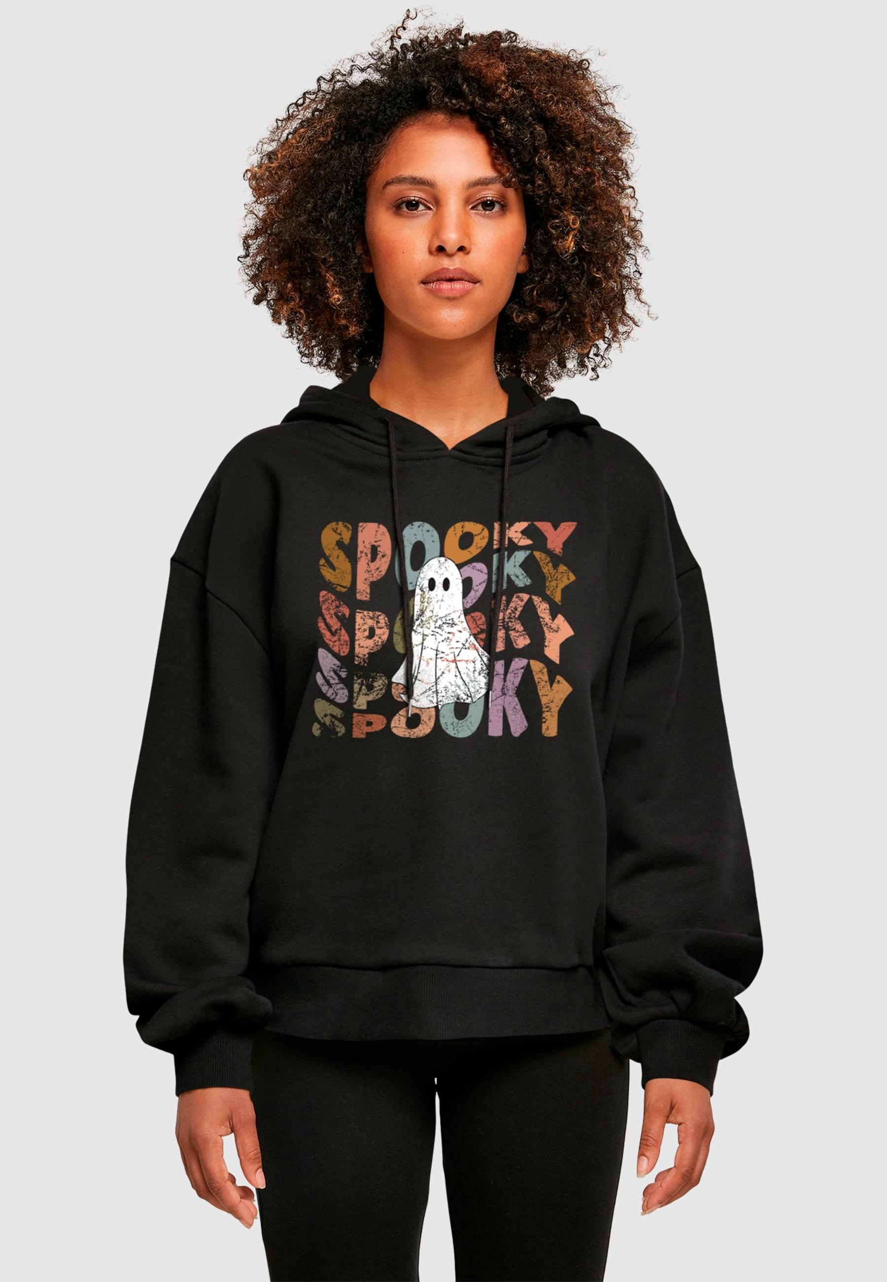 Merchcode Kapuzenpullover »Merchcode Ladies Halloween - Spooky Ghost Hoody« 1 Stk. tlg.