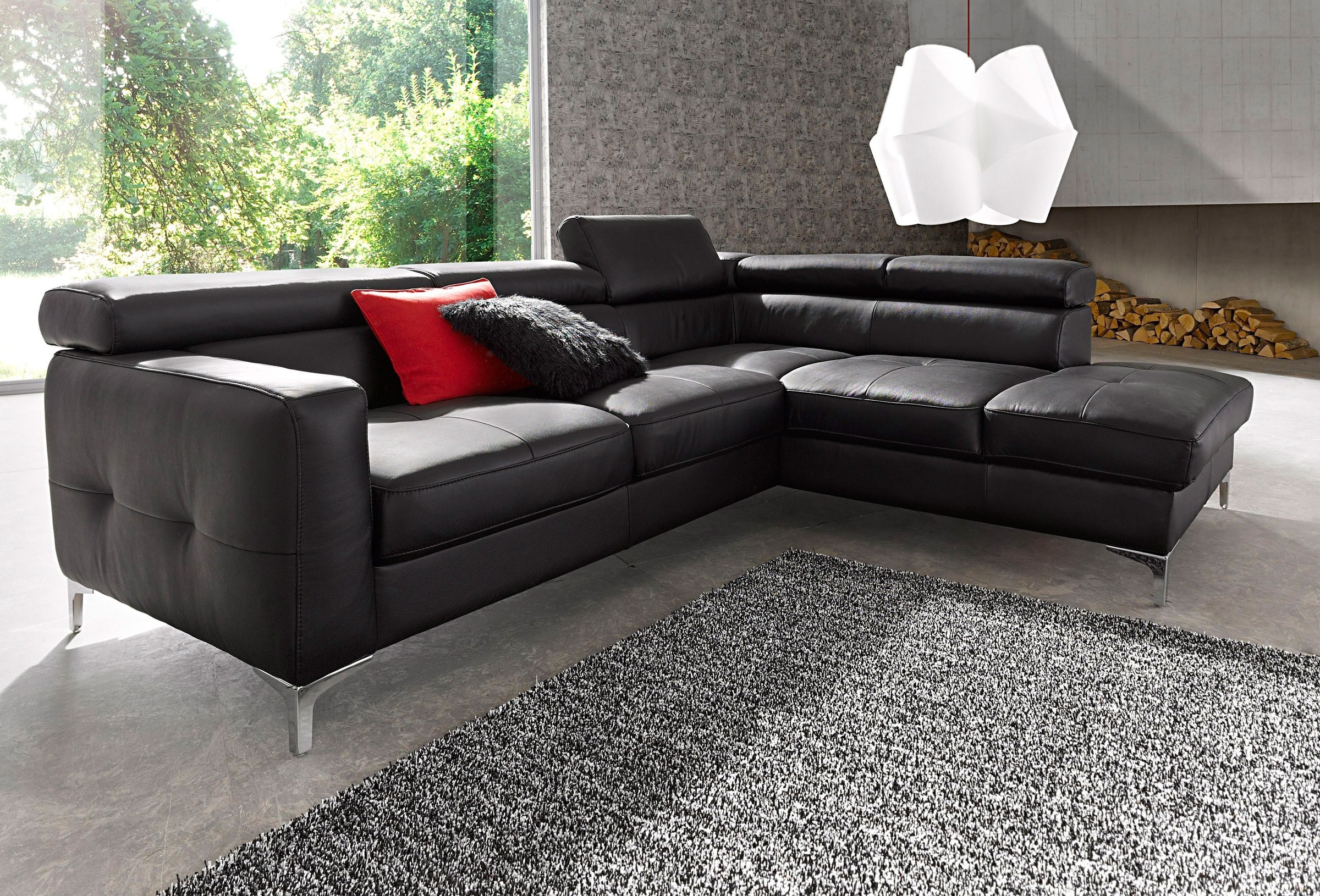 COTTA Polstergarnitur »Sammy L-Form«, (Set), Set bestehend aus: Ecksofa mit günstig online kaufen