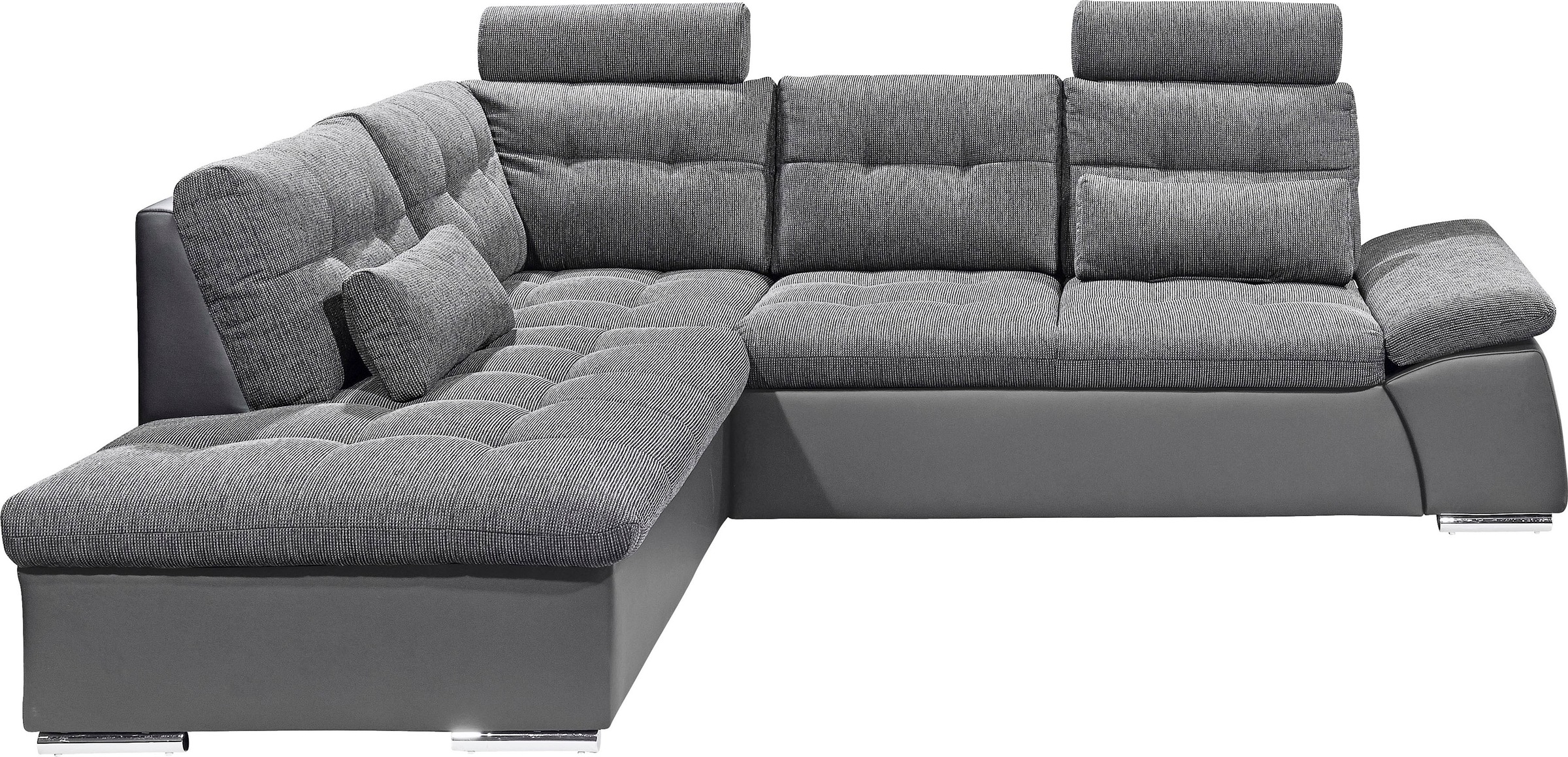ED EXCITING DESIGN Ecksofa "Jakarta L-Form", mit Bettfunktion, Armteilverst günstig online kaufen