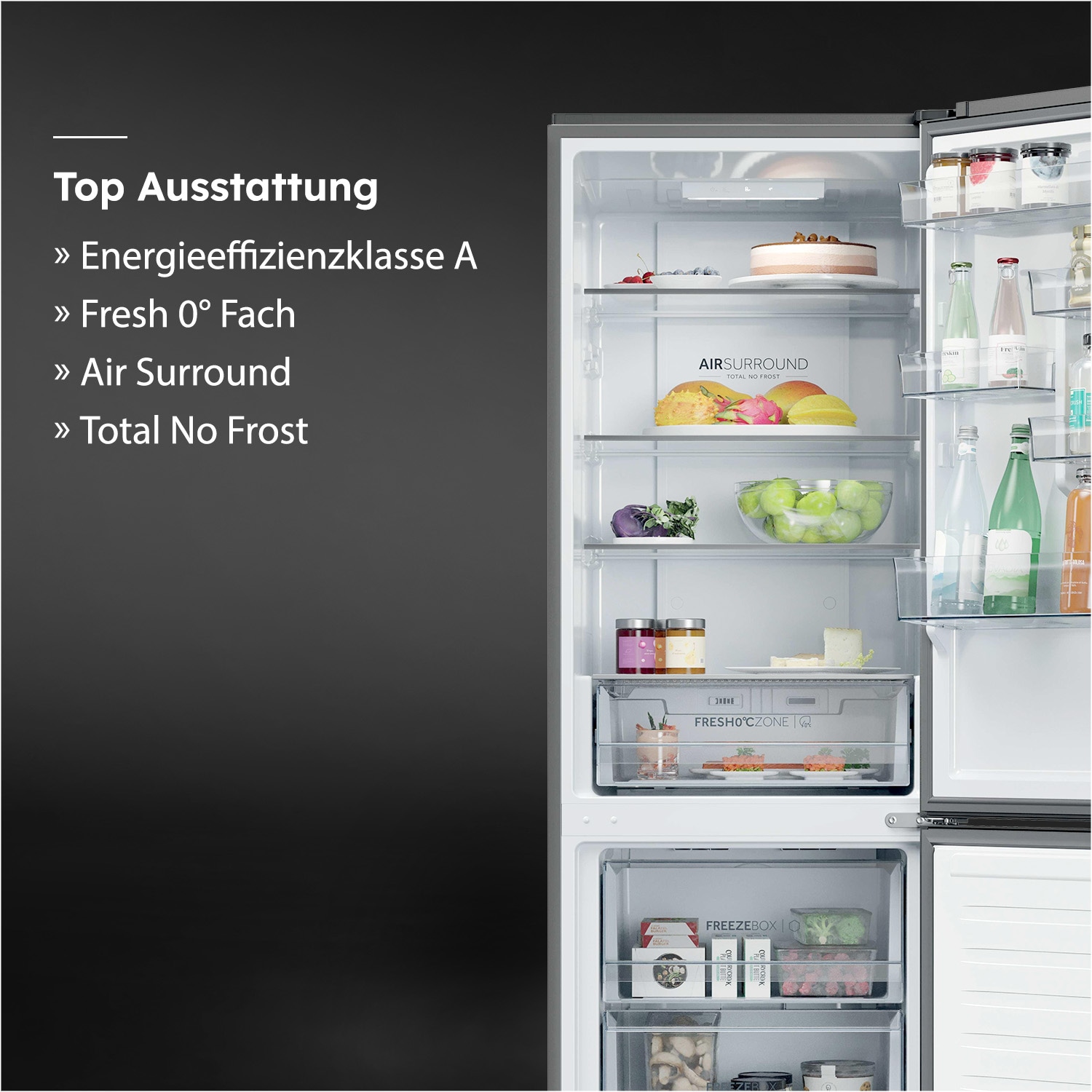 Haier Kühl-/Gefrierkombination »HDPR1618ANPD« 185 cm hoch 59,5 cm breit Energieeffizienzklasse A (Skala A bis G)