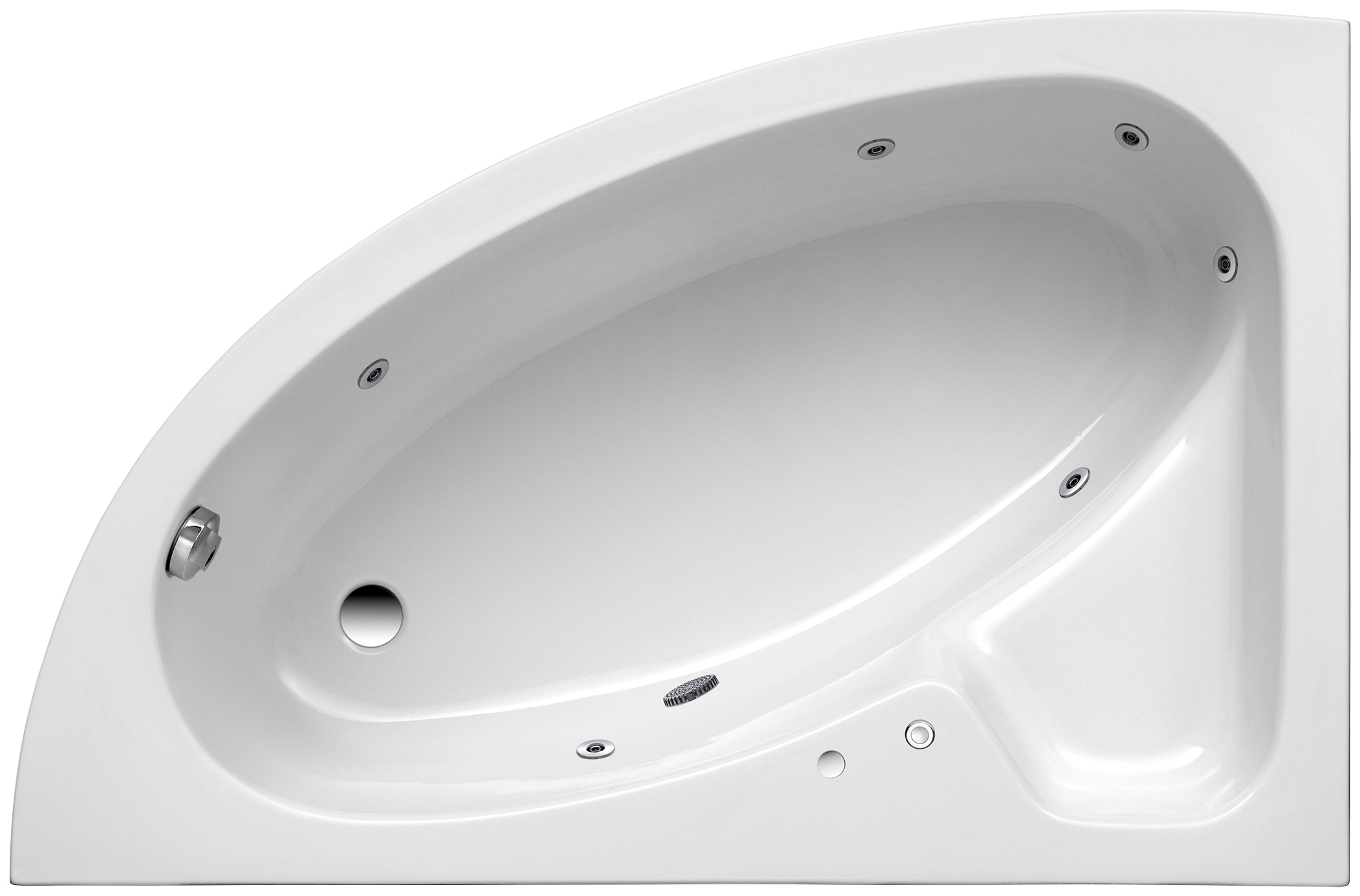 OTTOFOND Whirlpool-Badewanne »Salinas A«, (Komplett-Set, 3 tlg.), Typ 1, ch günstig online kaufen