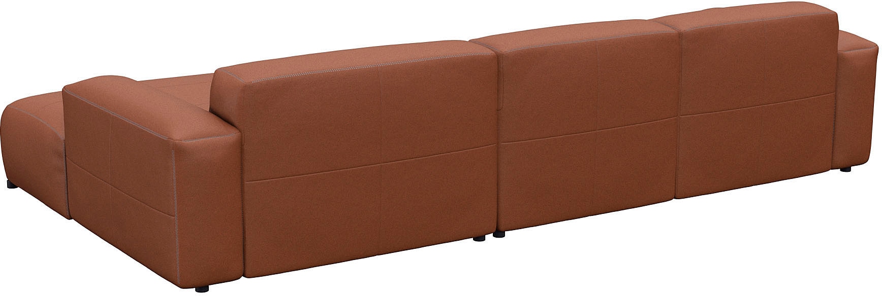 FLEXLUX Ecksofa »Lucera bequem und komfortabel durch hochwertigen Sitzaufbau, L-Form«, modern & anschmiegsam, Kaltschaum, Stahl-Wellenunterfederung