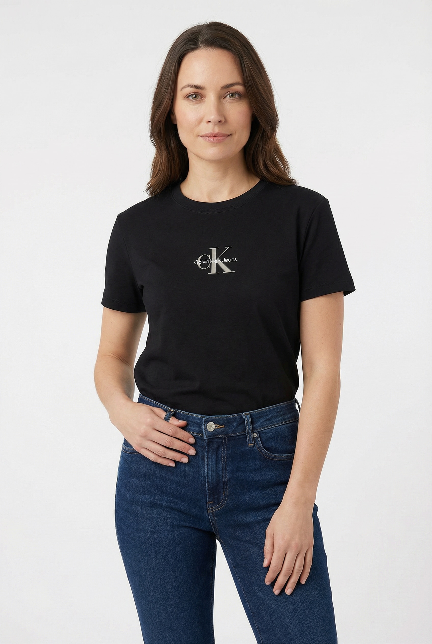 Calvin Klein Jeans T-Shirt »GRADIENT MONOLOGO SLIM TEE« Regular fit mit Rundhalsausschnitt