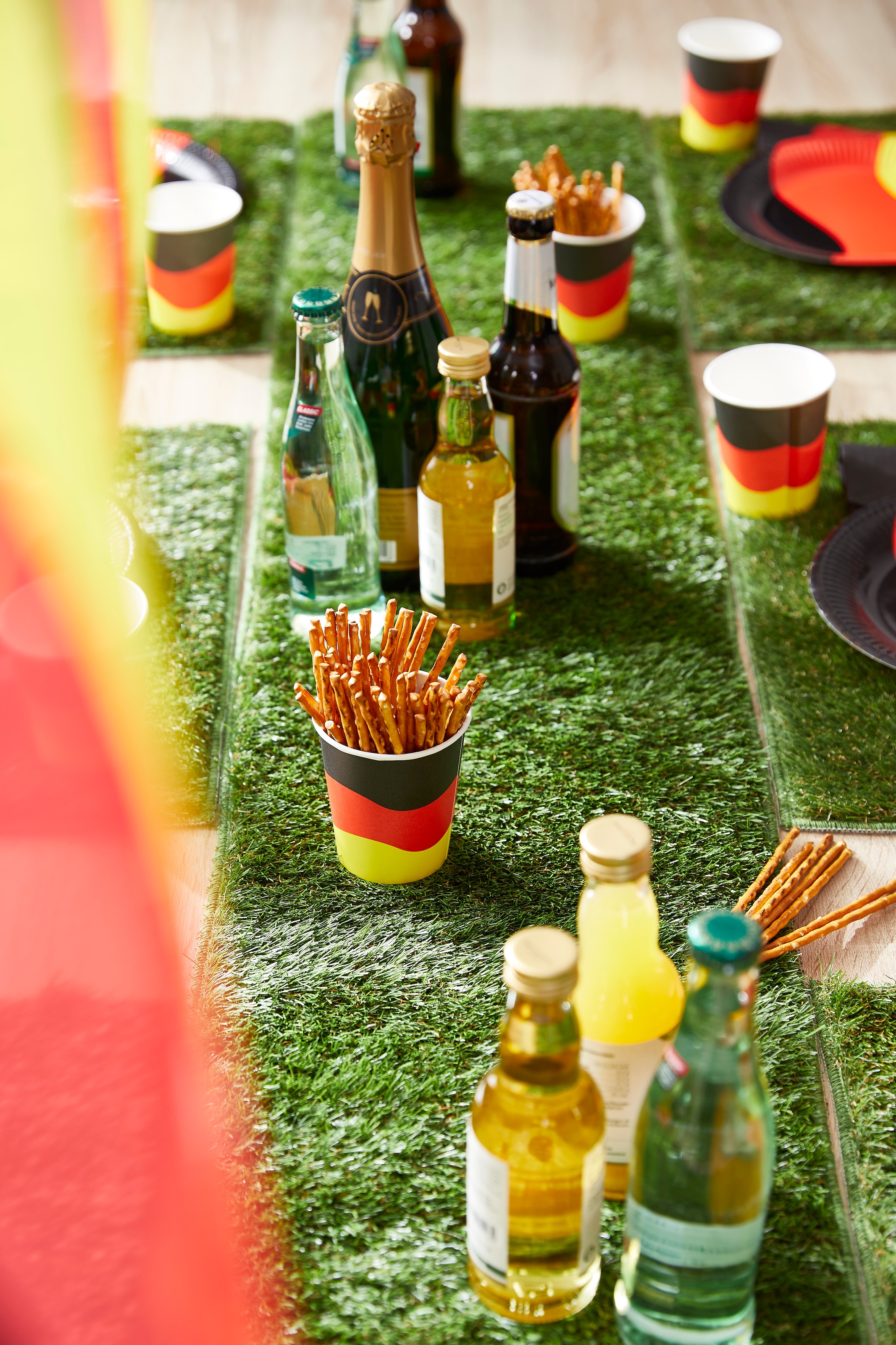 Andiamo Platzset »Kuba, ideale Tischdeko für Fußball Fans« Tischset 30/45 cm, Kunstrasen, natürliche Optik, waschbar
