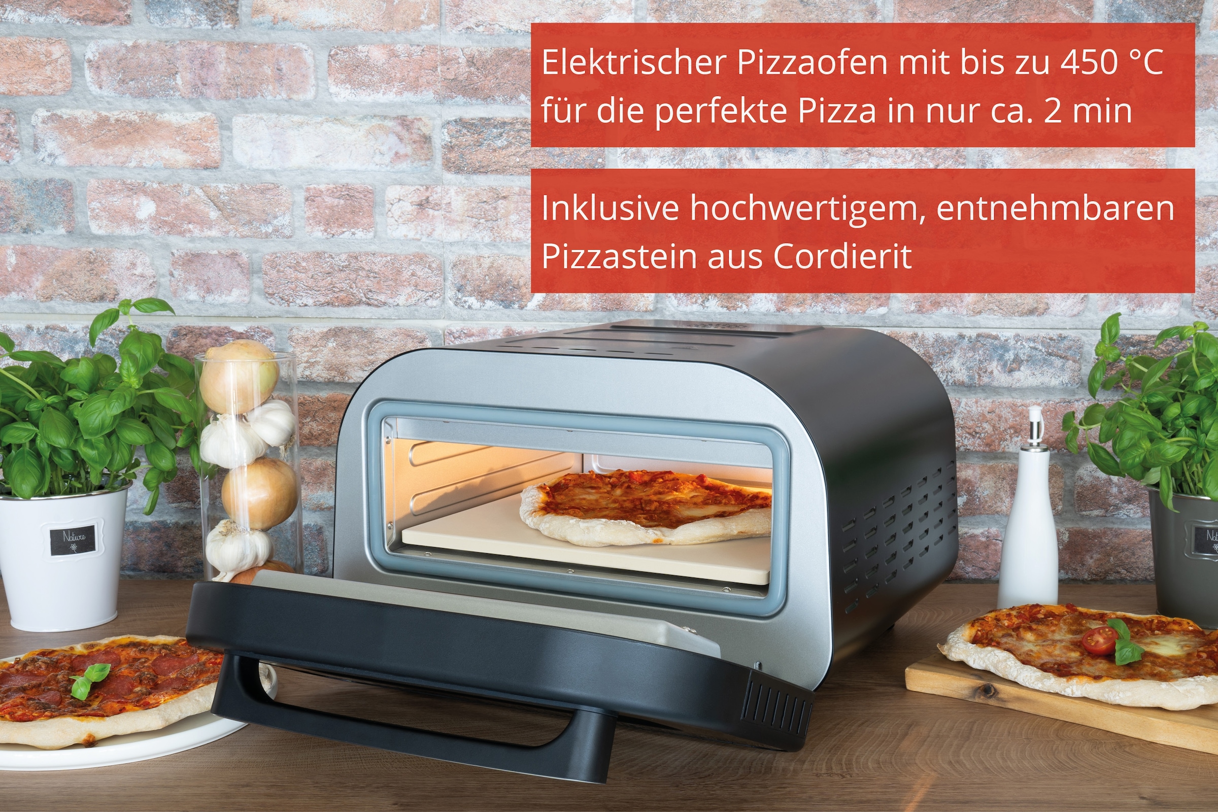 Unold Pizzaofen »Don Luigi 68815« mit hitzebeständiger Türdichtung