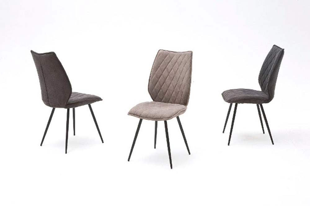 MCA furniture Esszimmerstuhl »NAVARRA«, Polyester, (2er-Set), Gestell-Rundr günstig online kaufen