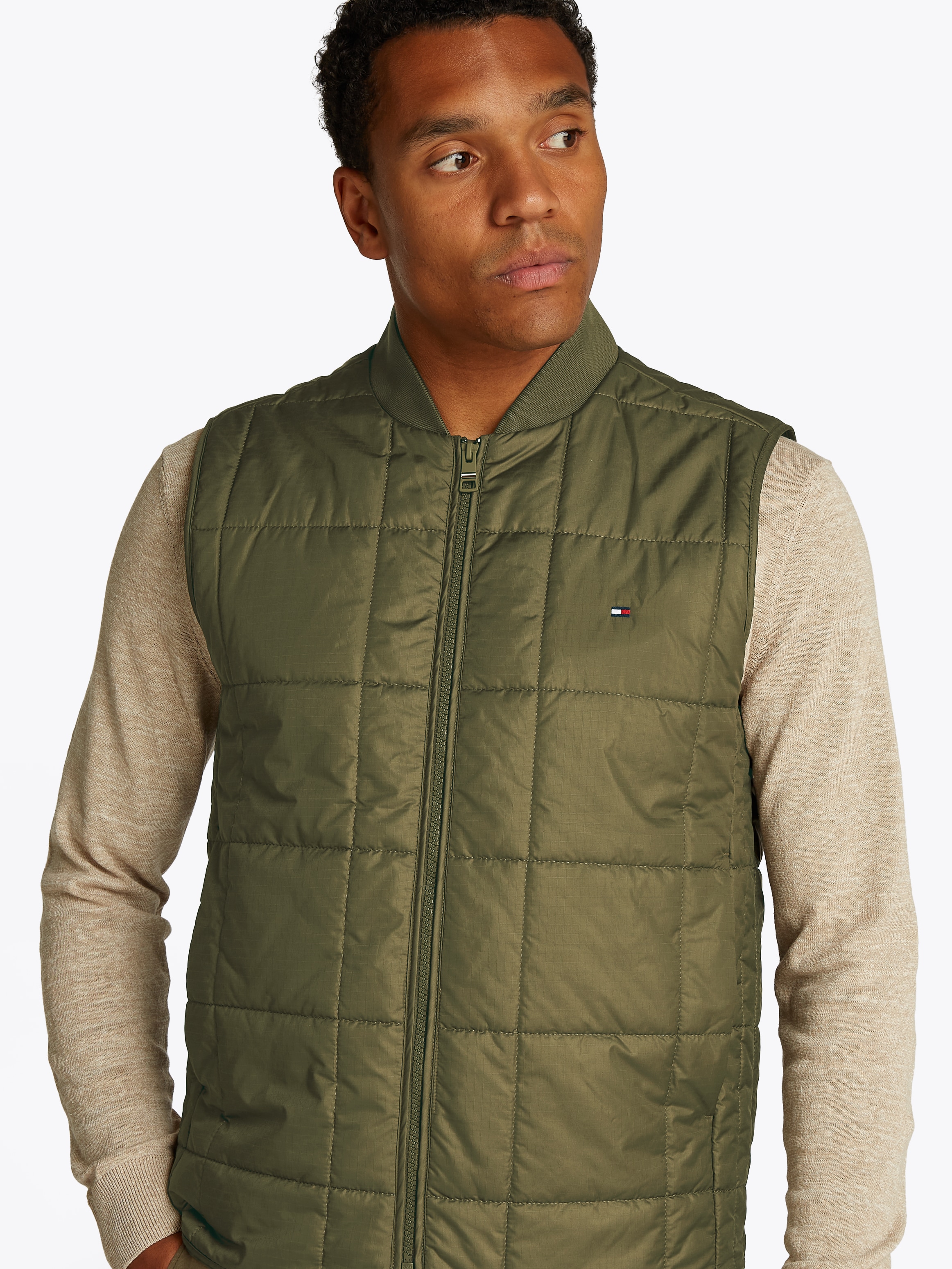 Tommy Hilfiger Steppweste »SQUARE QUILTED VEST«, Mit Rundhalsausschnitt