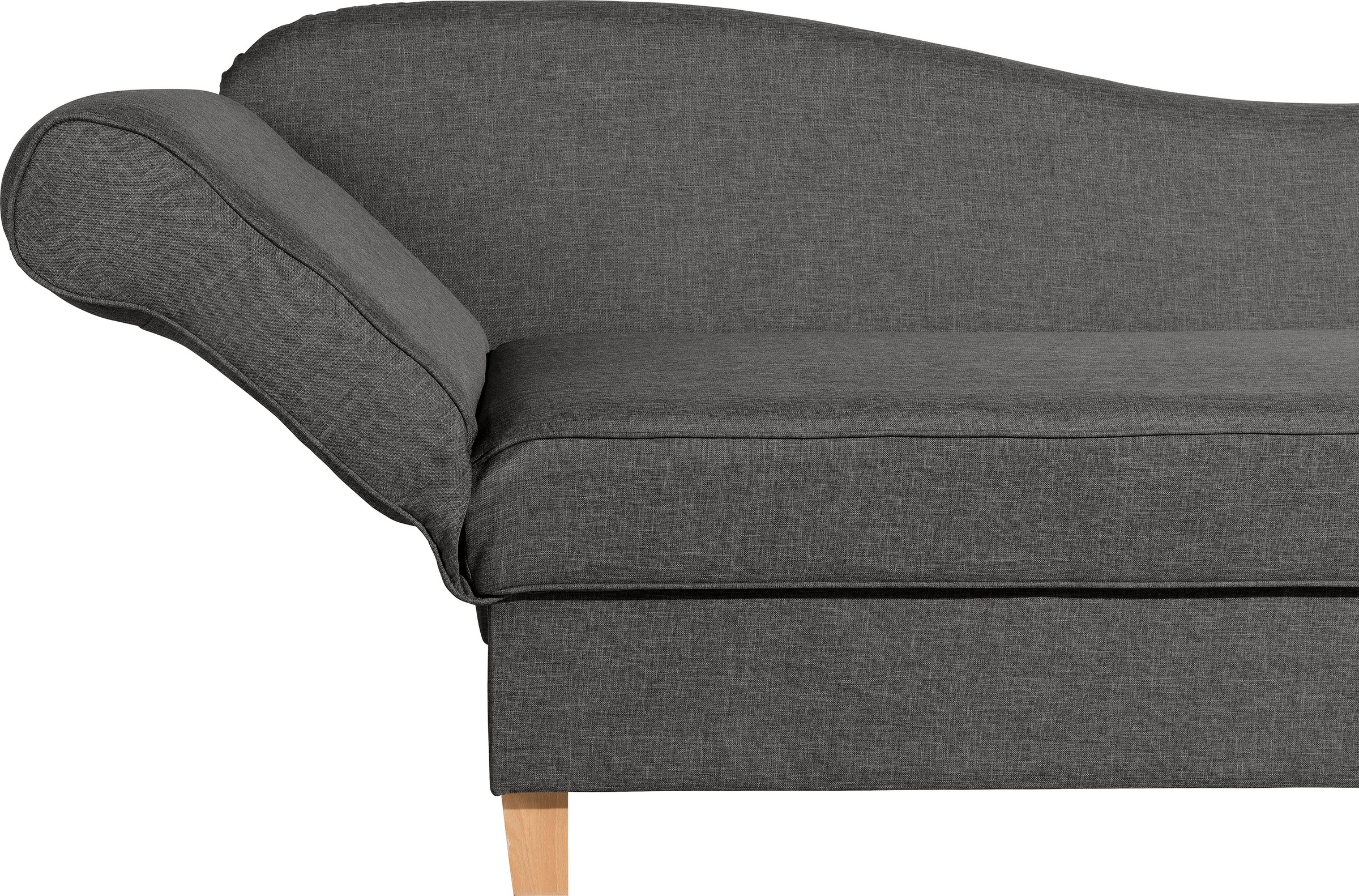 Max Winzer® Recamiere »Saturn mit verstellbarer Armlehne und Bettkasten, bequem zum Relaxen«, Armlehne links oder rechts, inkusive 4 Kissen