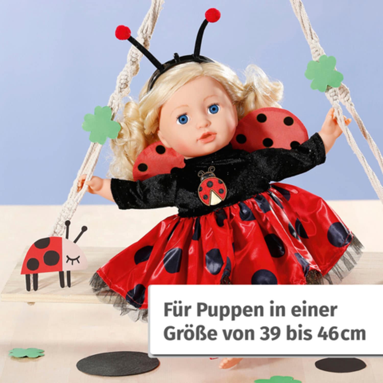 Zapf Creation® Puppenkleidung »Dolly Moda, Marienkäfer Outfit, 43 cm«