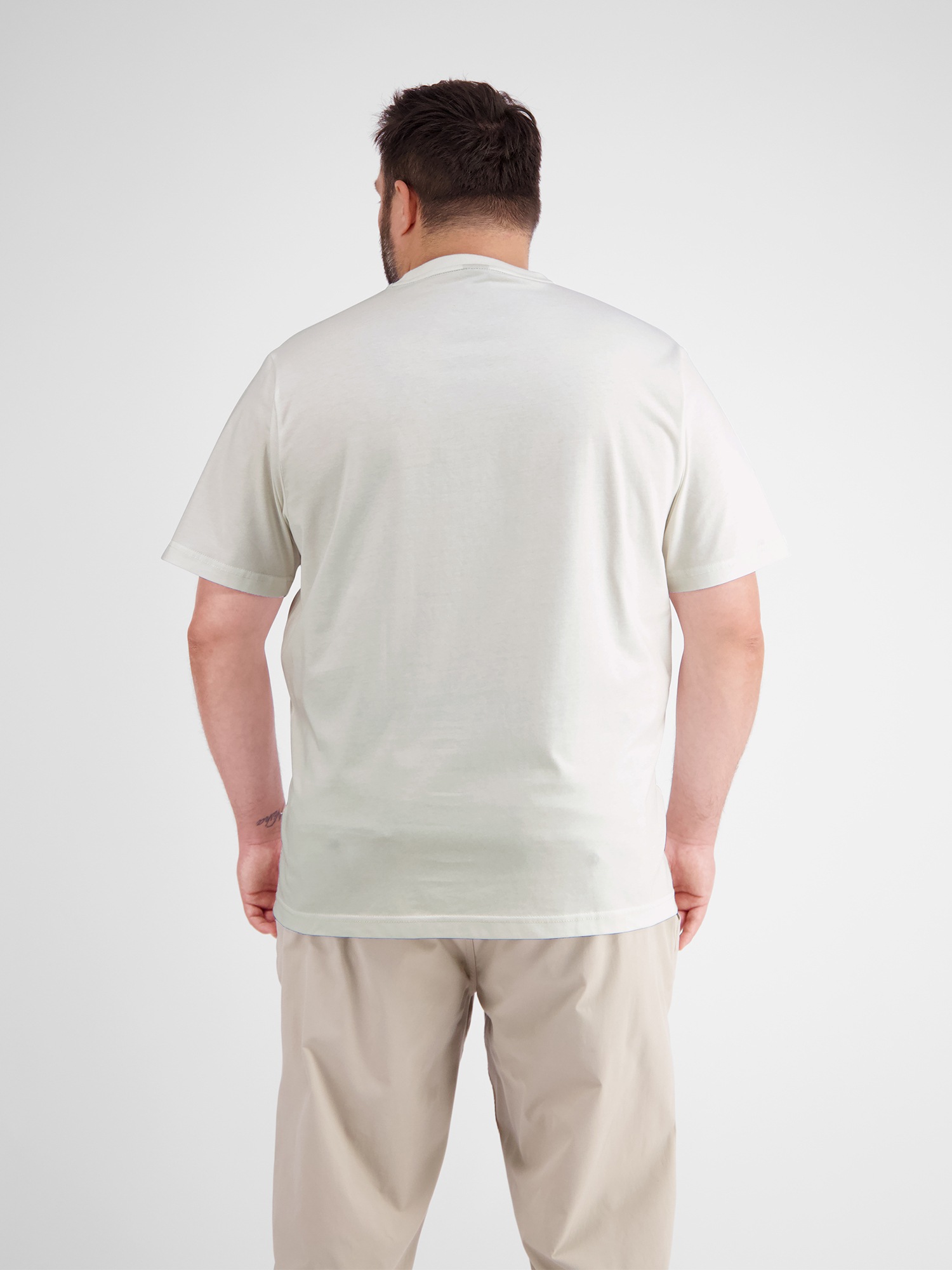 LERROS T-Shirt »LERROS T-Shirt mit Brustprint in Großen Größen«