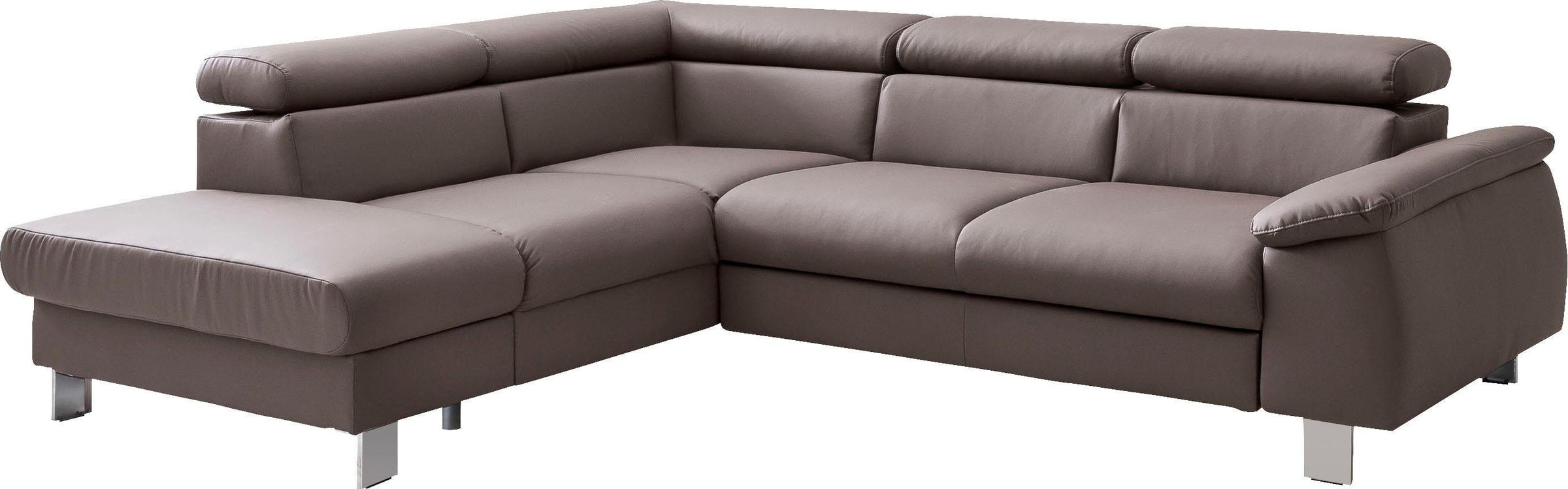 COTTA Ecksofa "Komaris L-Form mit Kopfteilverstellung", wahlweise mit Bettf günstig online kaufen