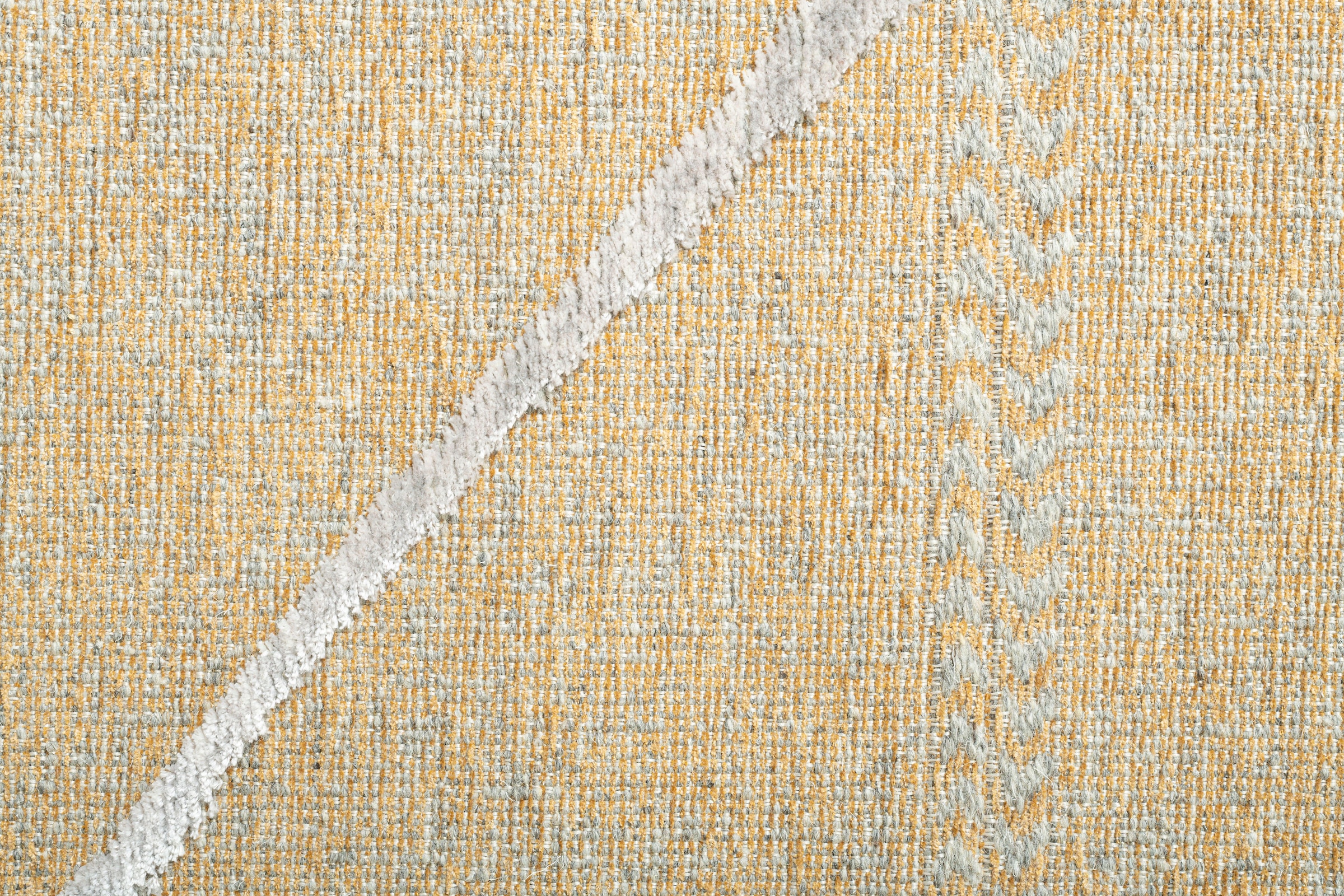 Sansibar Teppich »Braderup«, rechteckig, 2 mm Höhe, Flachgewebe, modernes Scandi Design, Motiv Rauten, mit Fransen
