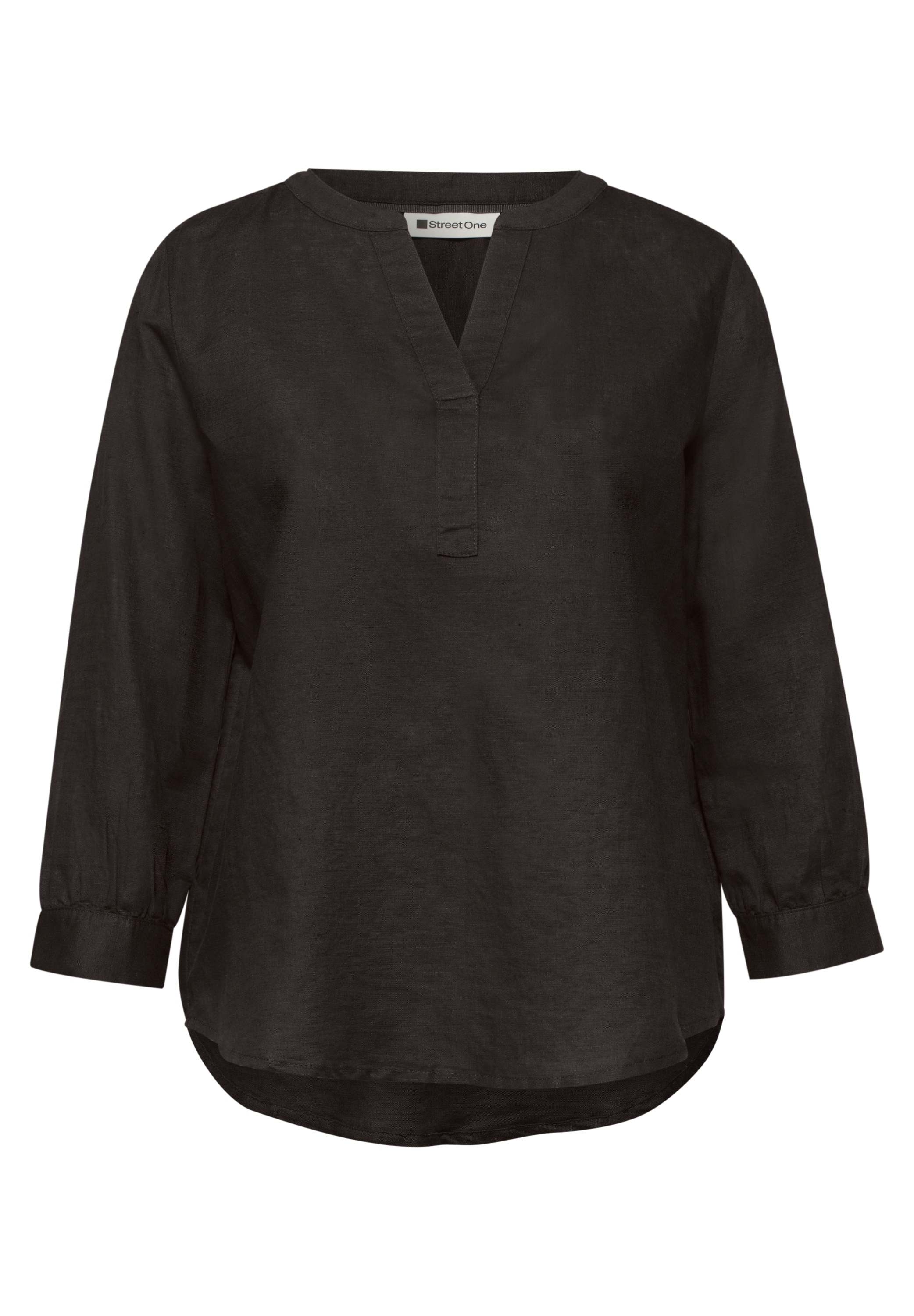 STREET ONE Klassische Bluse aus Leinenmix