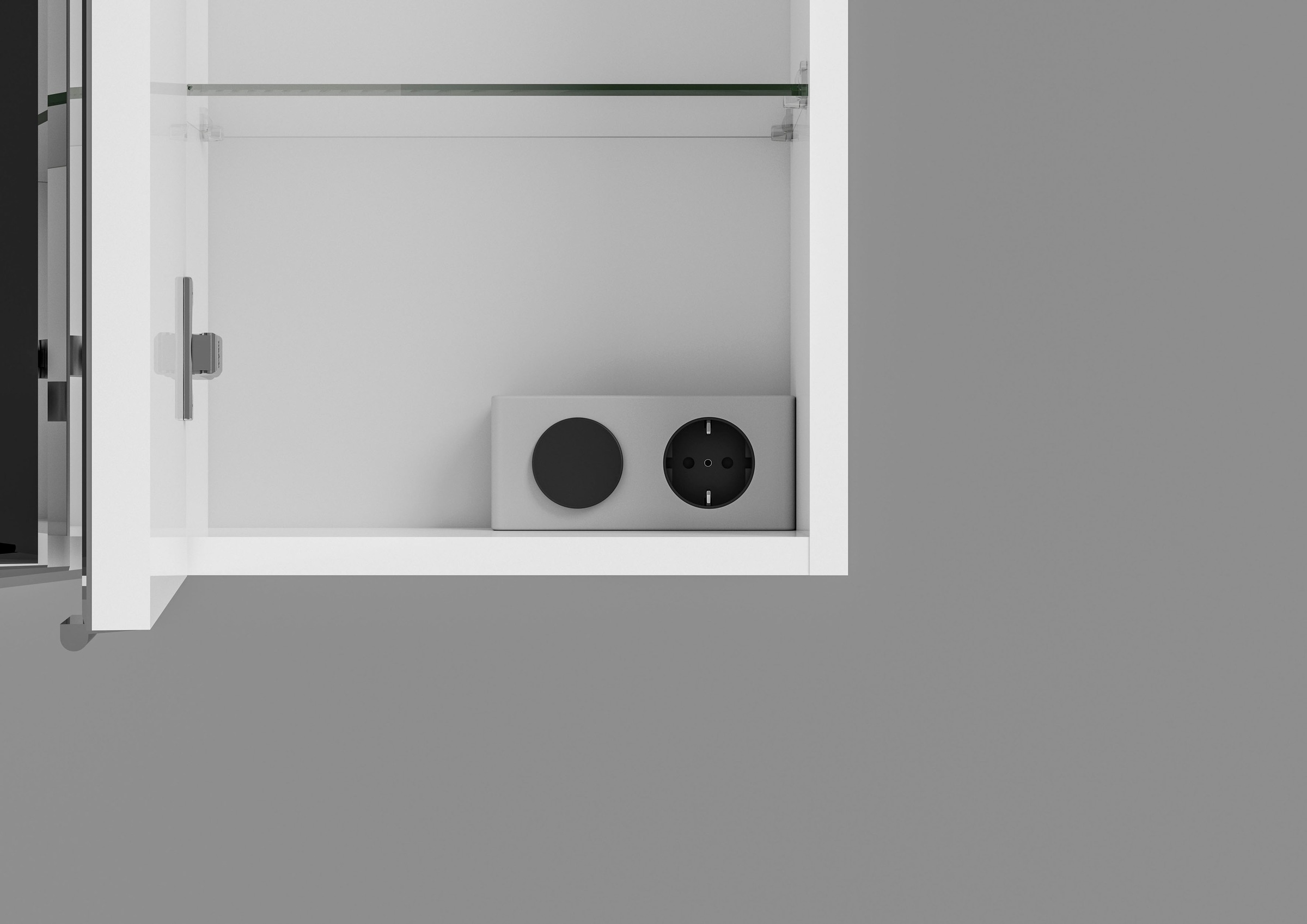 Saphir Badmöbel-Set »6005 Sprint 3-teilig, Keramik-Waschtisch mit LED-Spiegelschrank« 4 Stk. tlg.