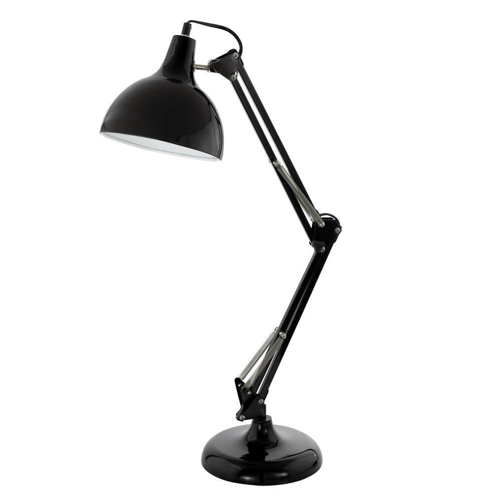 EGLO Tischleuchte »BORGILLIO«, 1 flammig, Leuchtmittel E27 | ohne Leuchtmittel, Vintage Schreibtischlampe aus Stahl, E27, inkl. Schalter