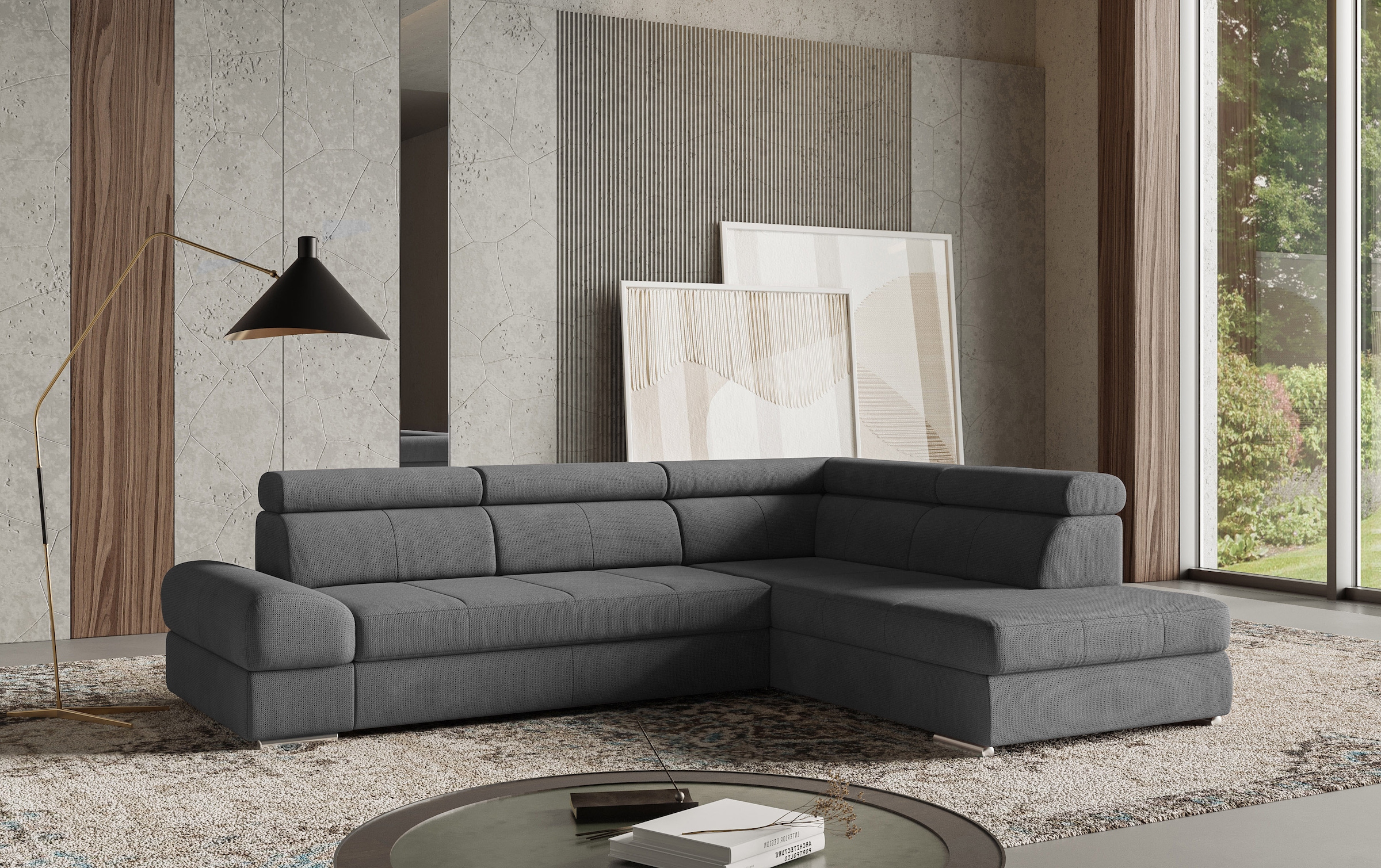sit&more Ecksofa »Broadway L-Form«, mit verstellbaren Kopfteilen, wahlweise günstig online kaufen