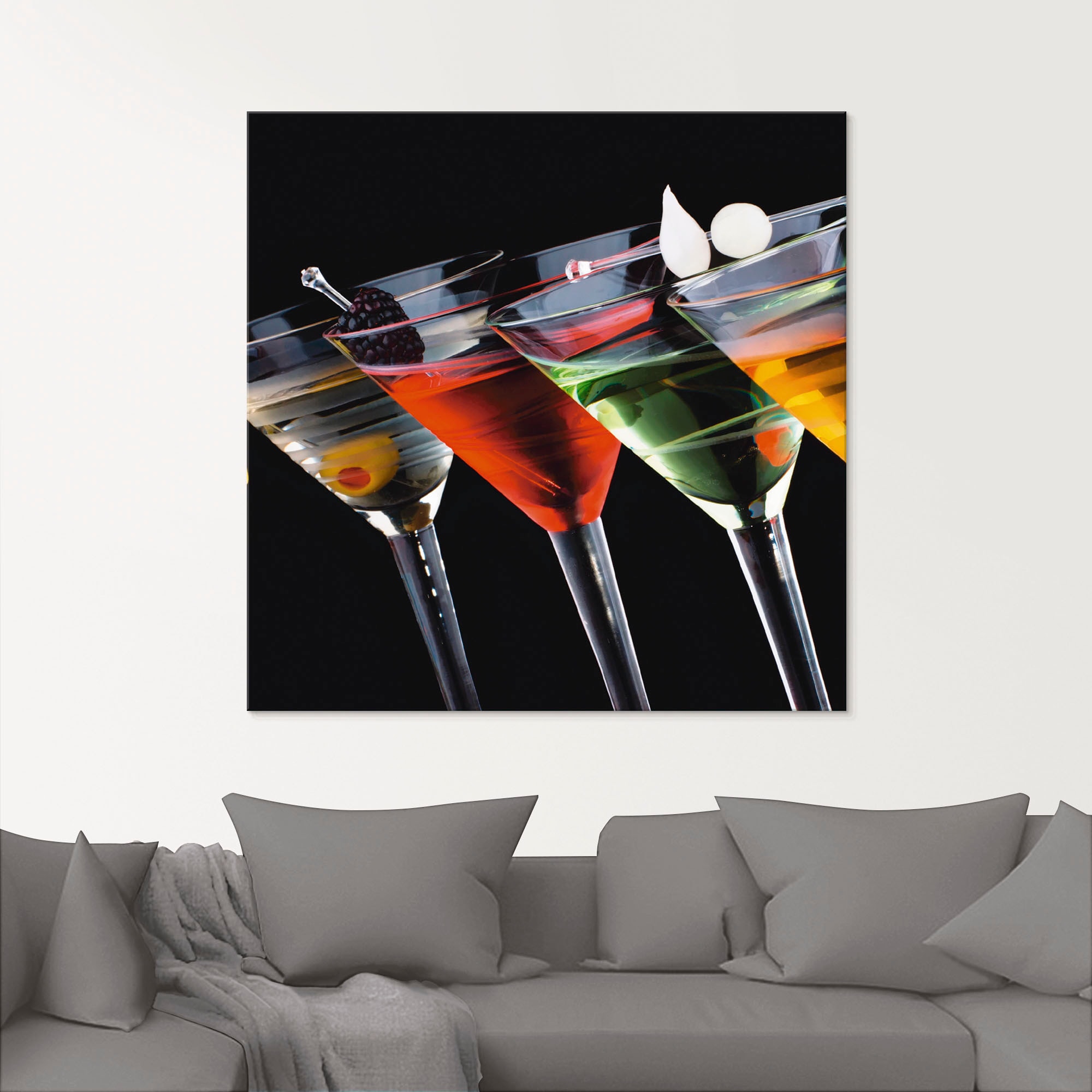 Artland Glasbild »Klassische Martini - Cocktail« Getränke 1 Stk. tlg. in verschiedenen Größen