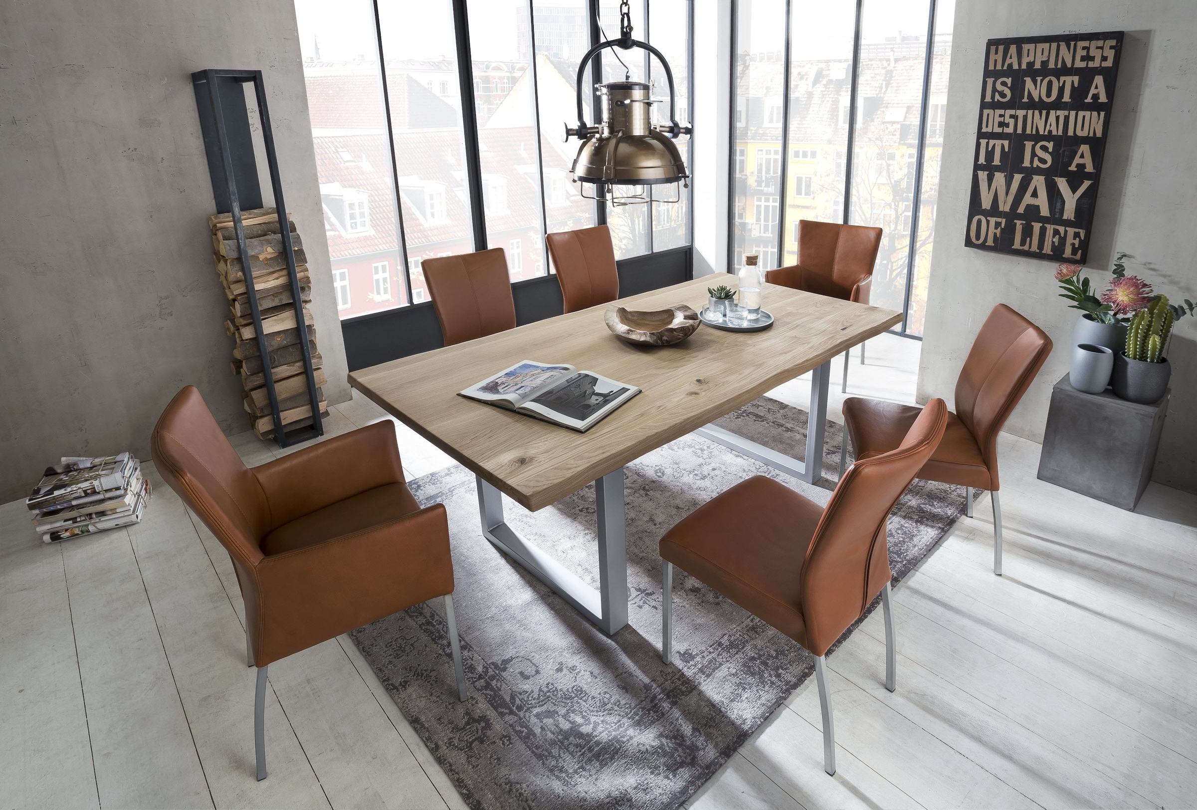 SIT Esstisch »Tops&Tables«, mit Tischplatte aus Akazie mit Baumkante wie gewachsen