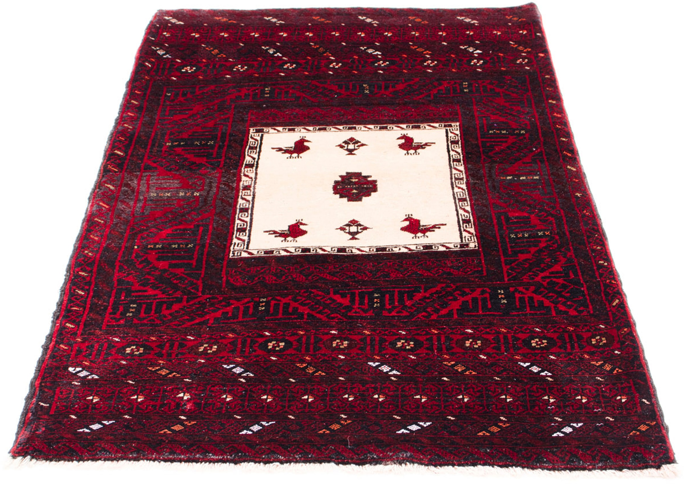 morgenland Orientteppich »Belutsch - 148 x 92 cm - dunkelrot«, rechteckig, günstig online kaufen