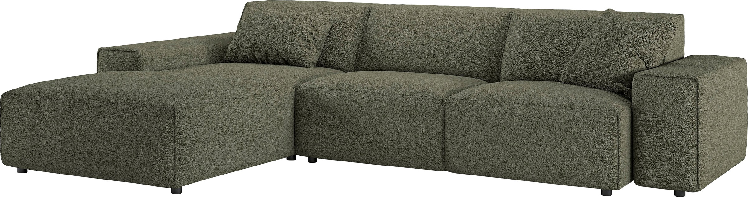 andas Ecksofa »Glimminge auch in Breitcord, Feincord, Bouclé + Easy care-Bezug«, L-Form, Breite 294, Zierkissen