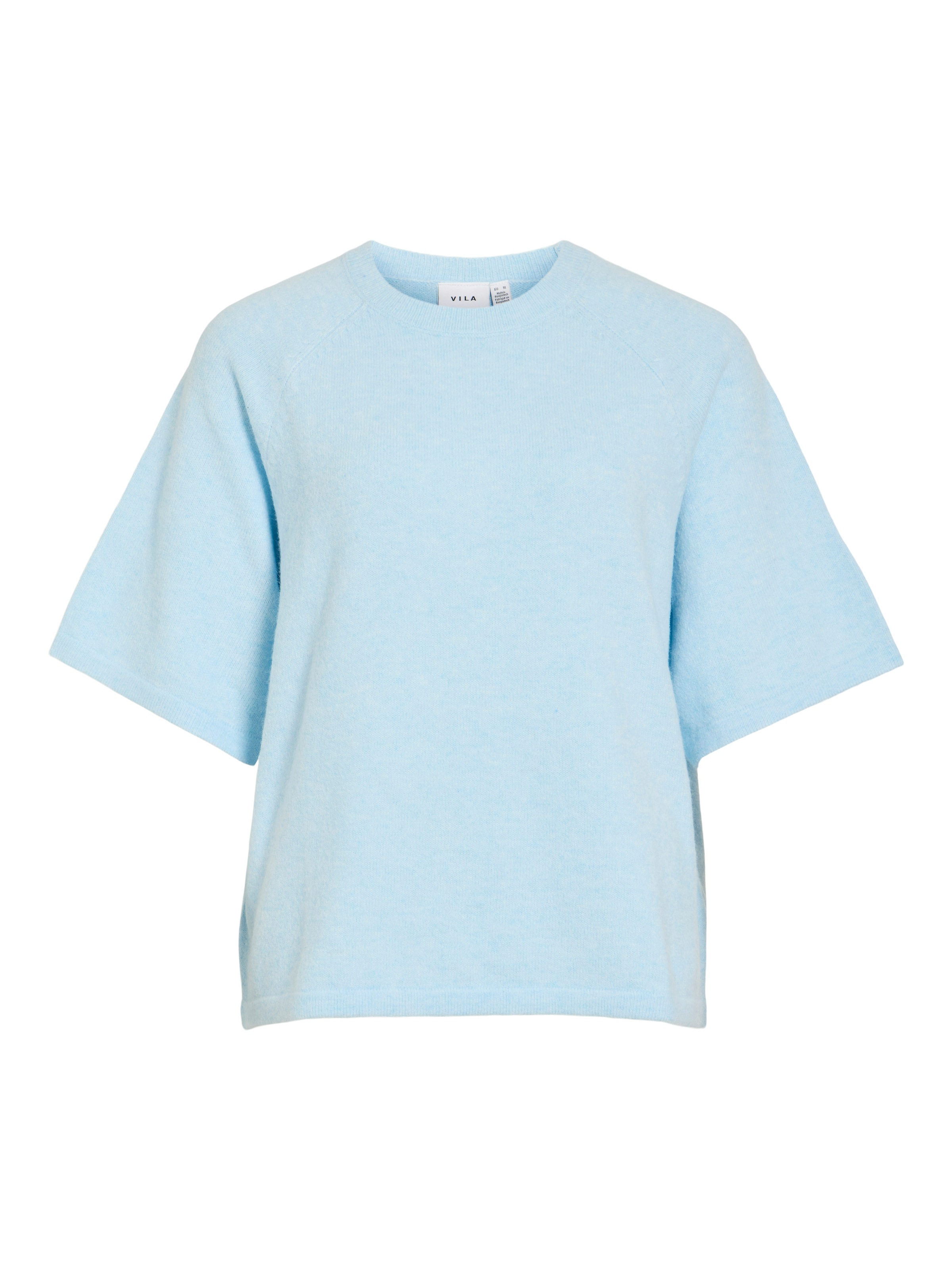 Vila Strickpullover »VILIGA 2/4 O-NECK KNIT TOP - NOOS« Materialmix, relaxed fit