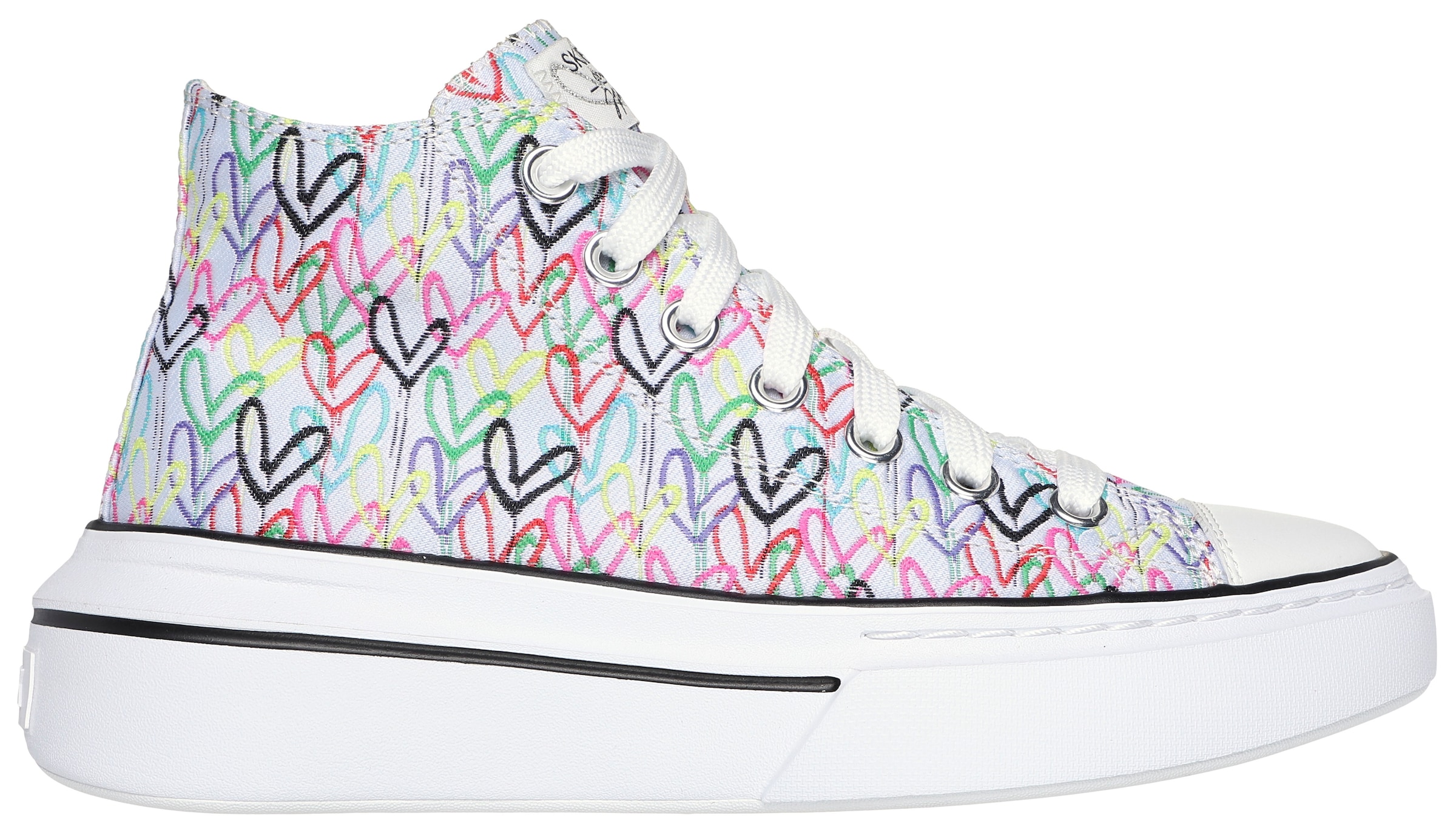 Skechers Sneaker »CORDOVA CLASSIC-LOVE LETTERS«, mit süßem Herzchenprint, Freizeitschuh, Halbschuh, Schnürschuh