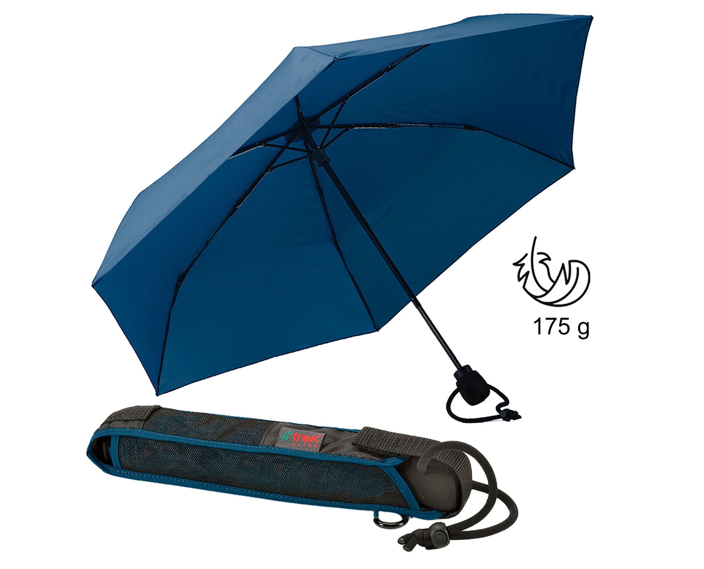EuroSCHIRM® Taschenregenschirm »light trek® ultra, marine«, besonders leicht, kompakte Größe