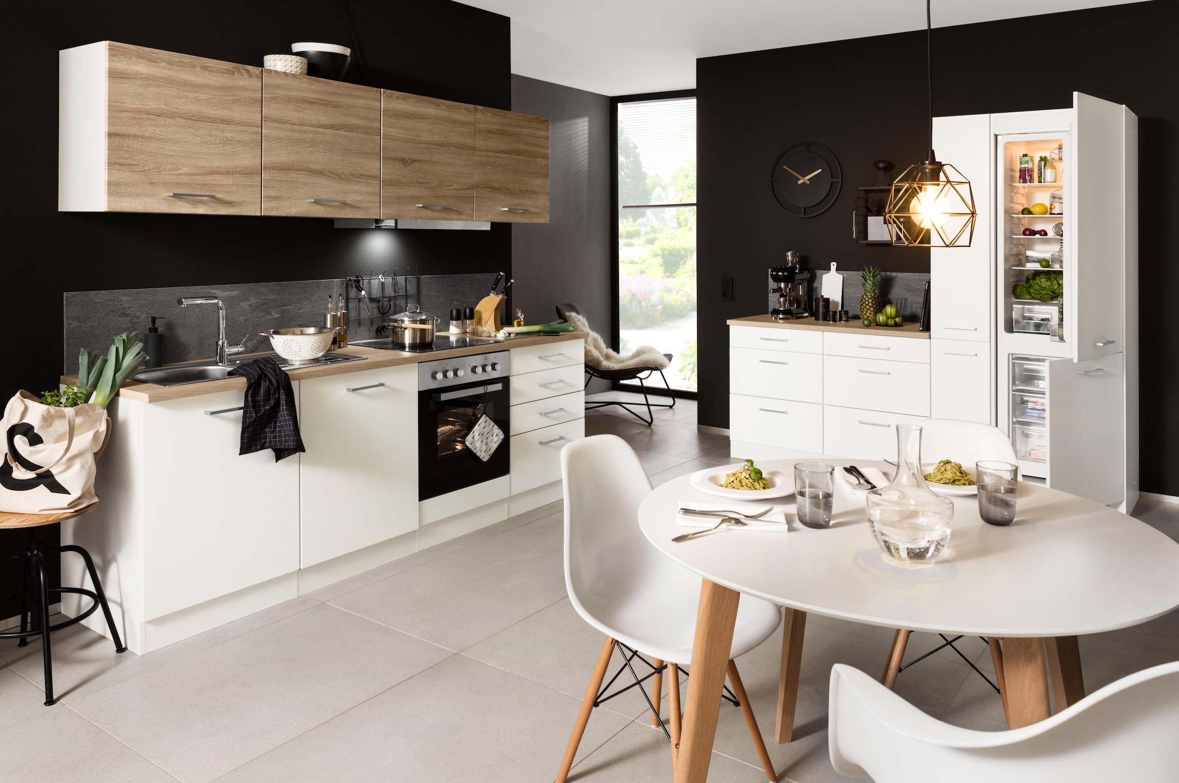 HELD MÖBEL Küchenzeile »Visby«, ohne E-Geräte, 330 cm, für  Kühl/Gefrierkombination und Geschirrspüler online kaufen