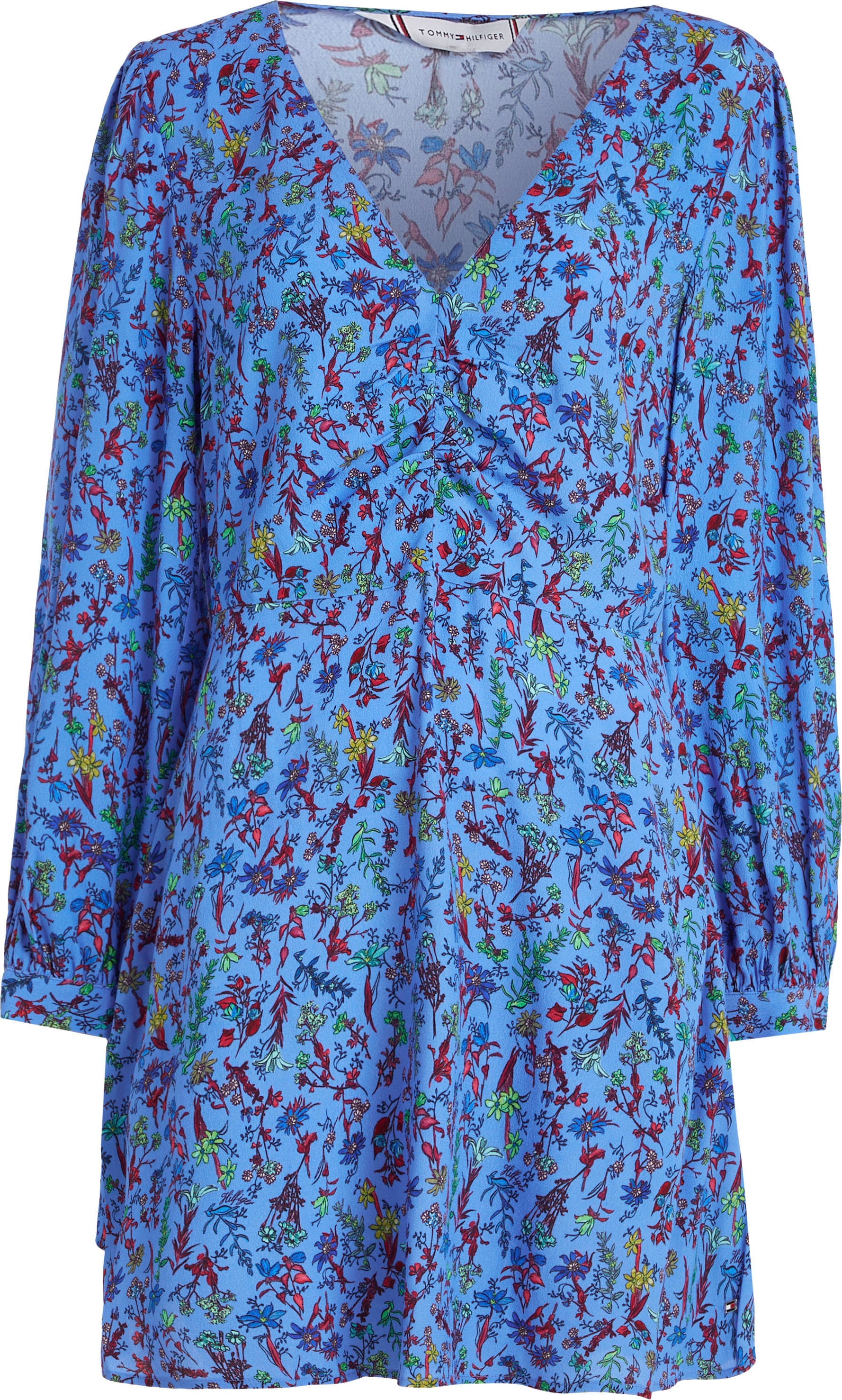 Hilfiger Tommy FLORAL online »VIS farbenfrohem SHORT Floral-Print in LS«, kaufen DRESS Shirtkleid