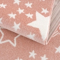 Carpet City Kinderteppich »Anime9387«, rund, 11 mm Höhe, Sternen-Teppich, Weicher Flor, Pflegeleicht, Kinderzimmer