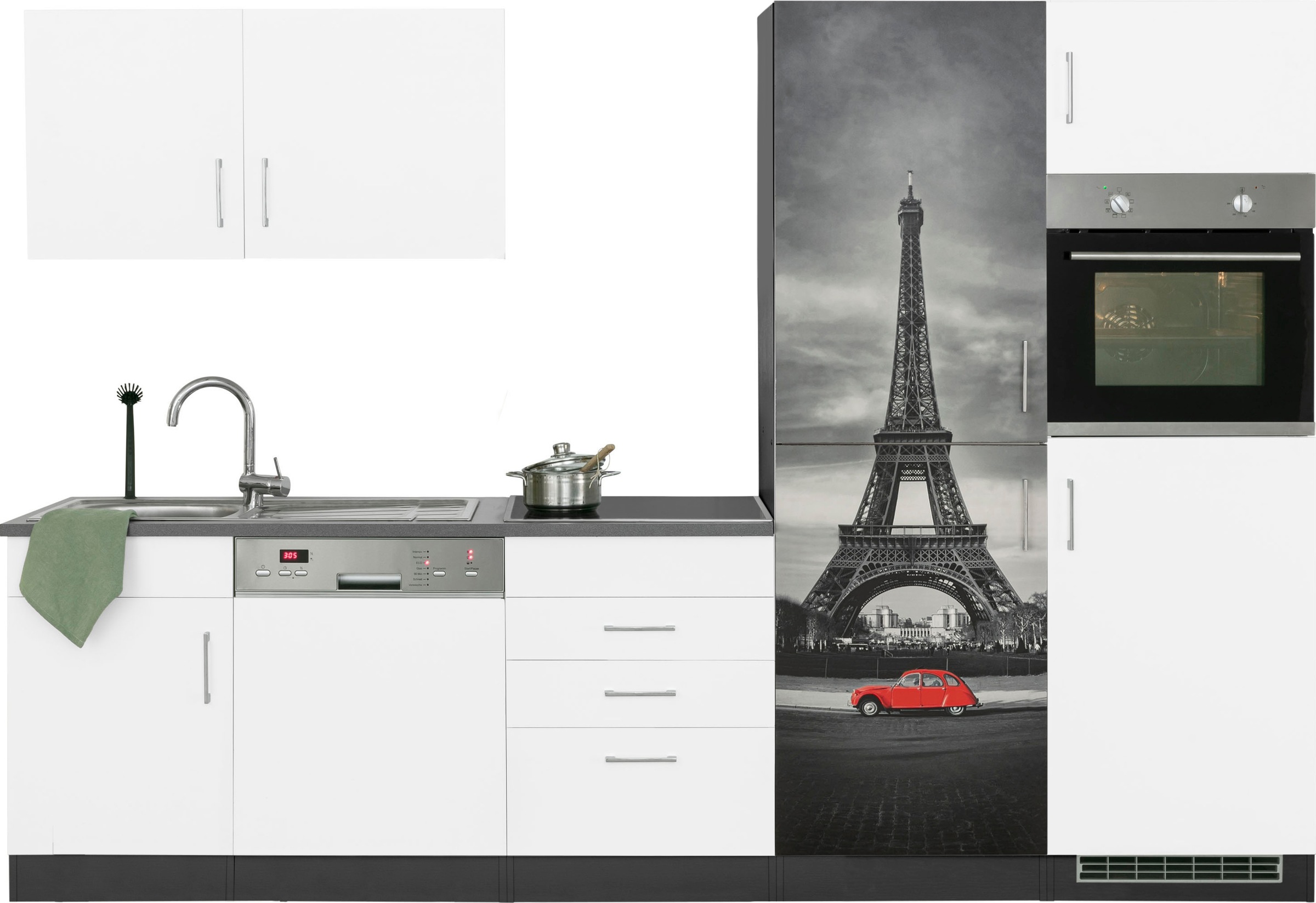 KOCHSTATION Küchenzeile »KS-Paris – Küchen mit einzigartigen Fotomotiven au günstig online kaufen