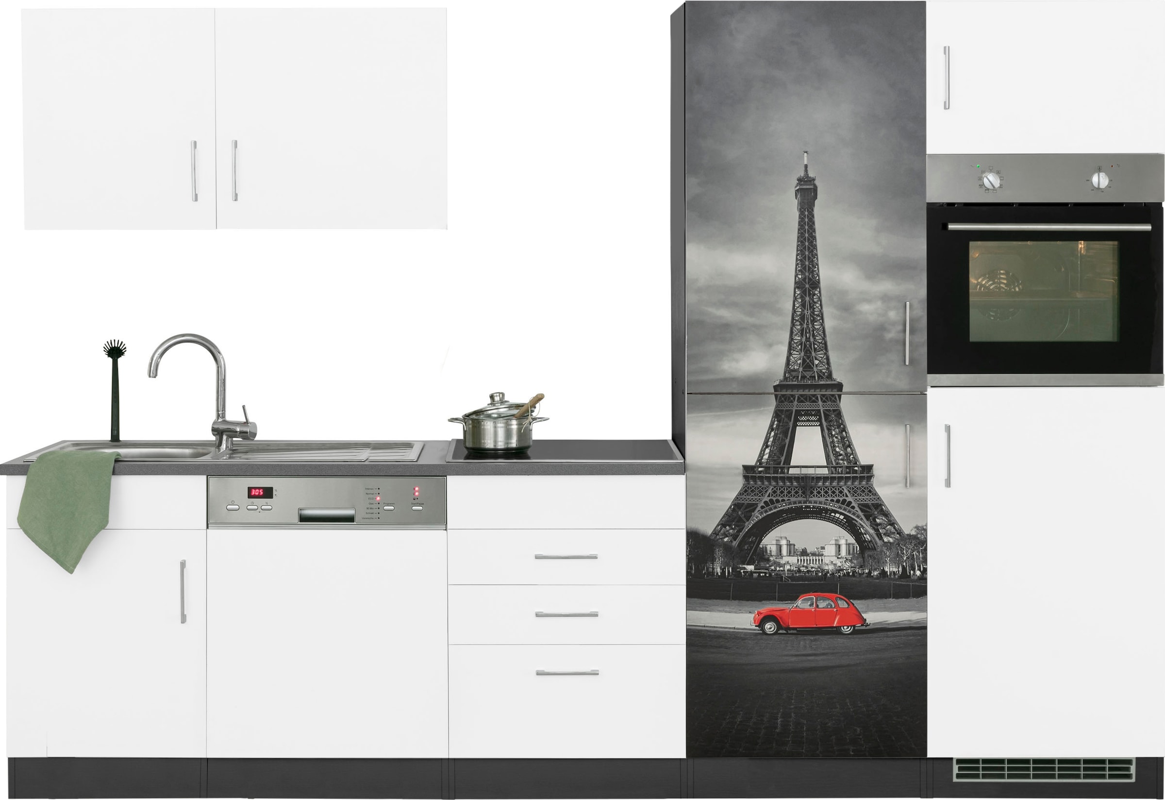 KOCHSTATION Küchenzeile »KS-Paris – Küchen mit einzigartigen Fotomotiven au günstig online kaufen