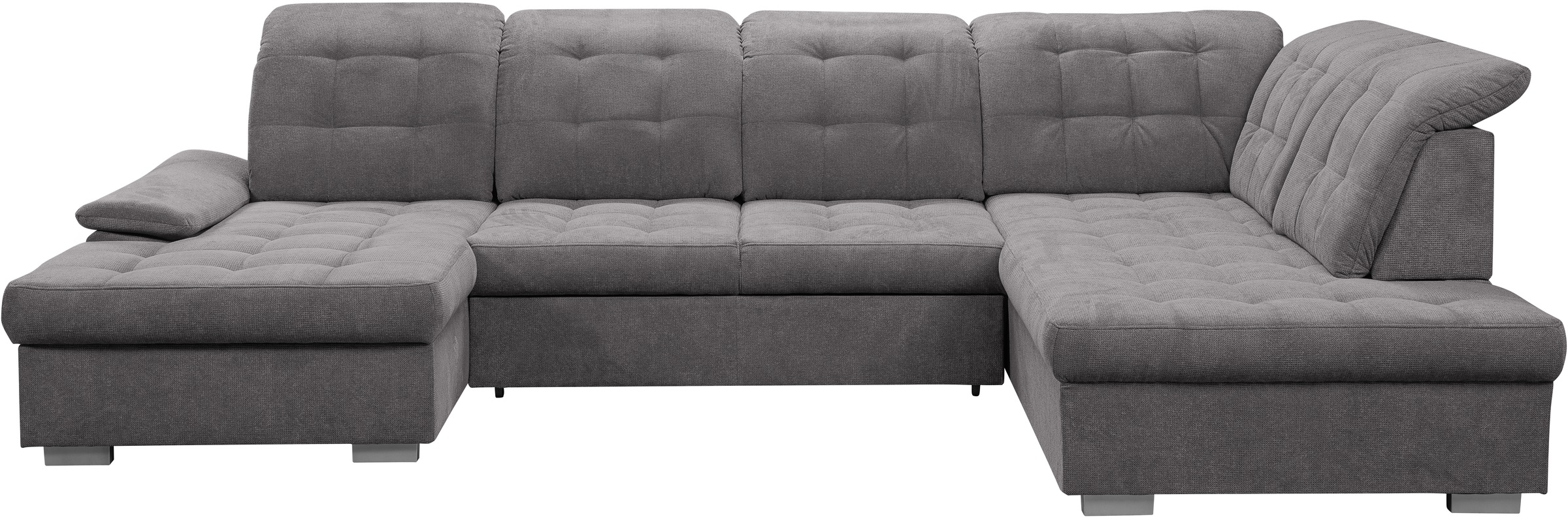 WERK2 Wohnlandschaft »Kordula-New U-Form«, Sofa in U-Form mit Schlaffunktion & Bettkasten, Schlafcouch