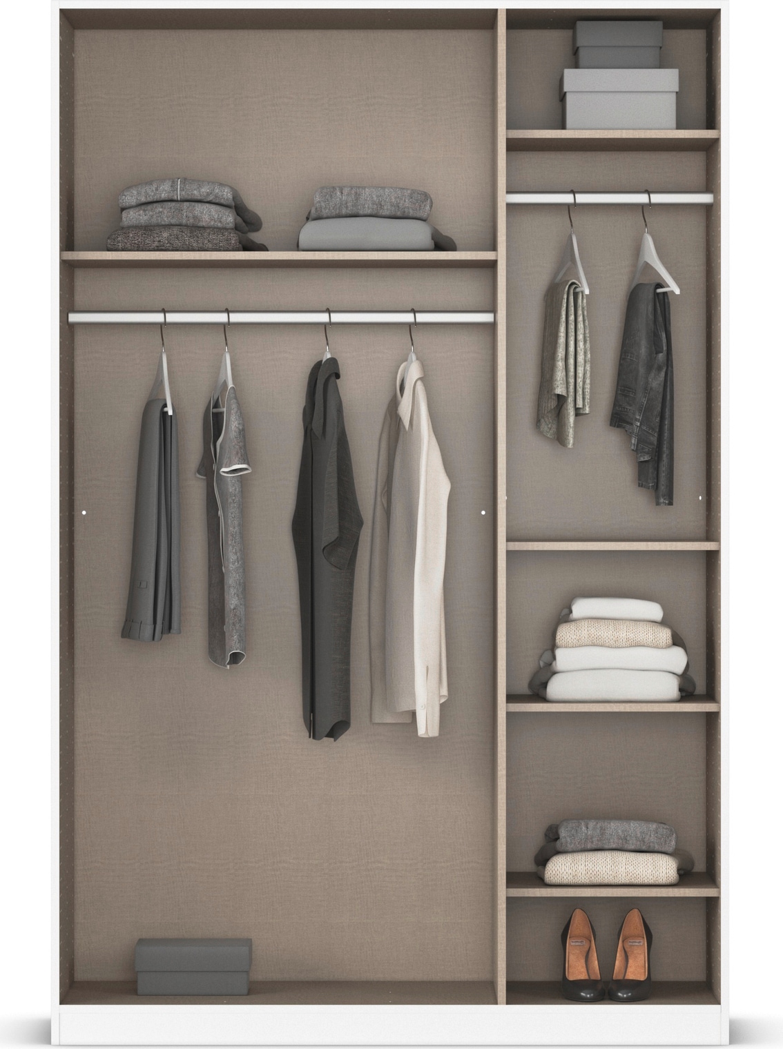 INOSIGN BY RAUCH Drehtürenschrank »Ferris Schrank Breite 2,10m BESTSELLER Schlafzimmerschrank«, Kleiderschrank mit Spiegel in den Ausführungen BASIC/CLASSIC/PREMIUM