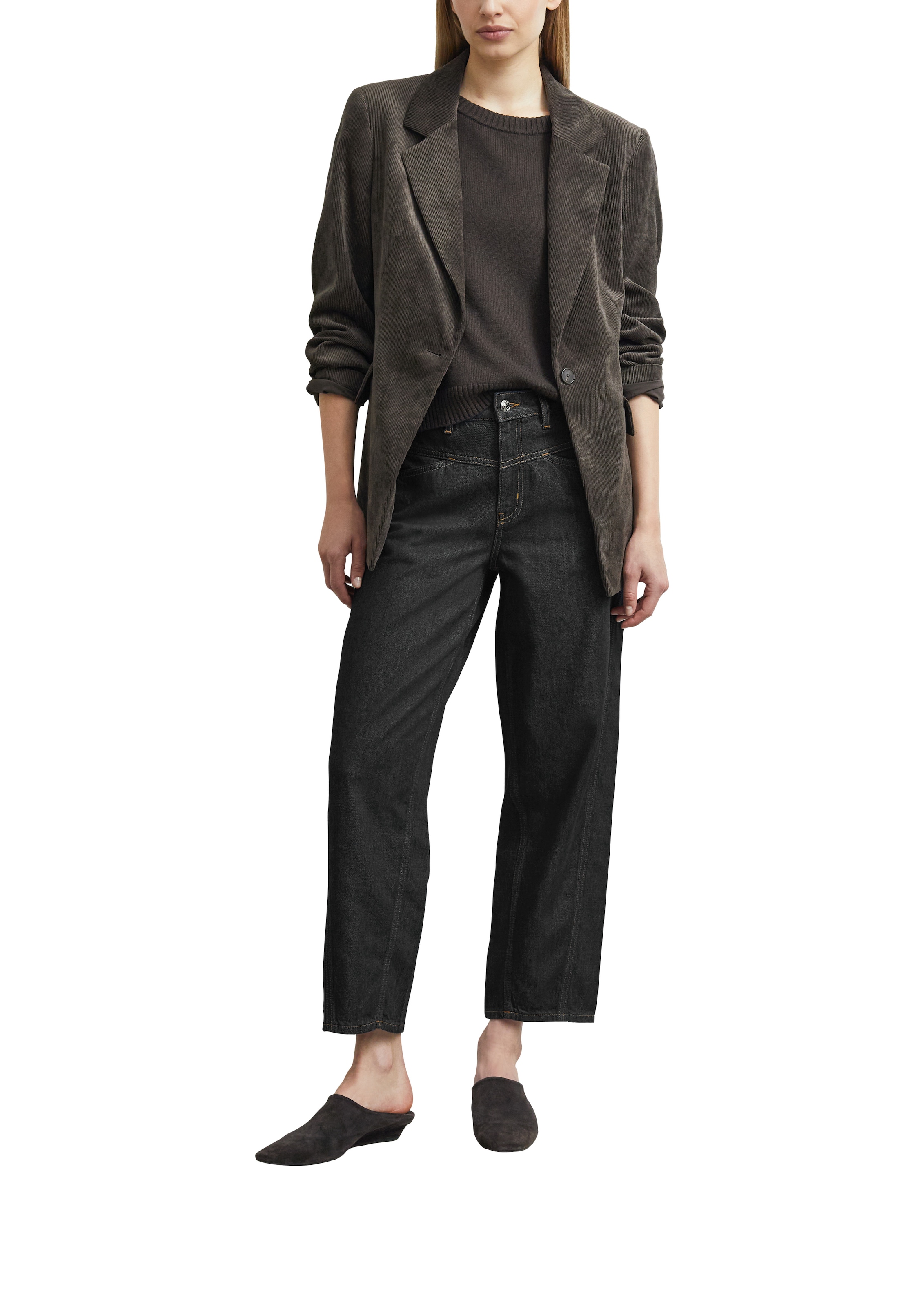 Comma 7/8-Jeans Balloon Jeans, Mid Rise, Barrel Leg