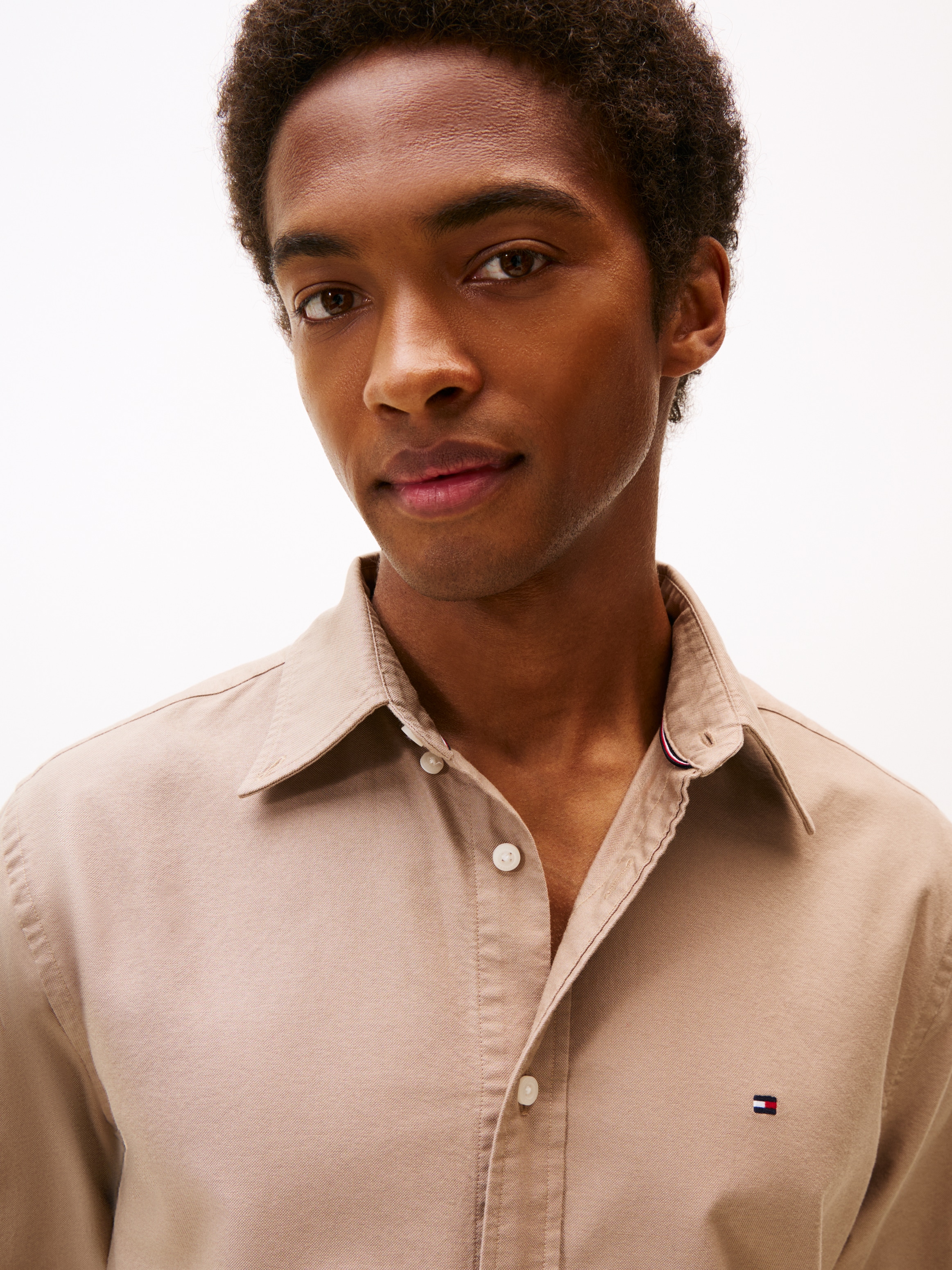 Tommy Hilfiger Langarmhemd »SOLID HERITAGE OXFORD Regular Fit« Regular Fit Oxford Casual
