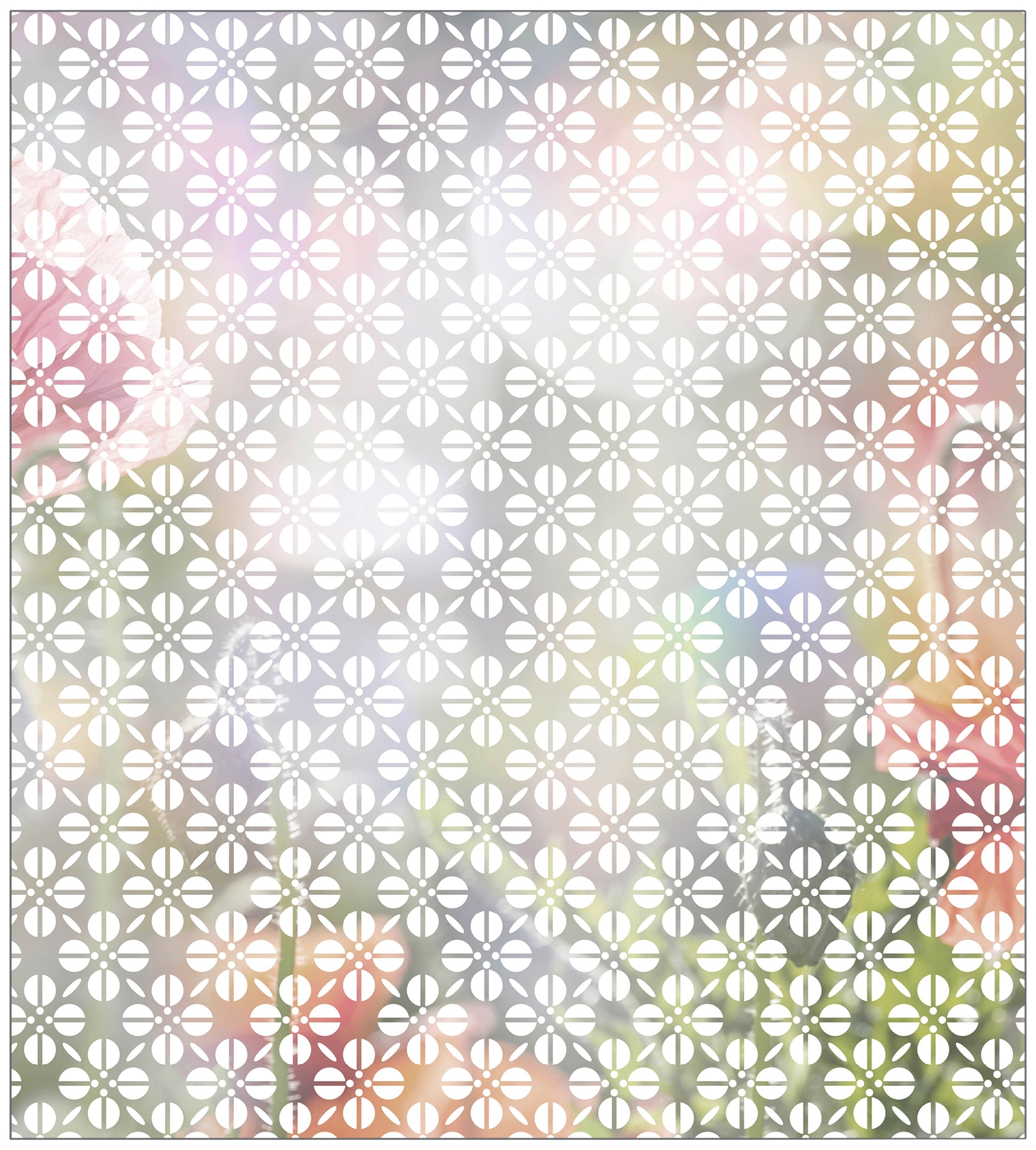MySpotti Fensterfolie »Look Grafik x white«, Blumenmuster haftend statisch 100 kaufen halbtransparent, glattstatisch cm, haftend, online 90