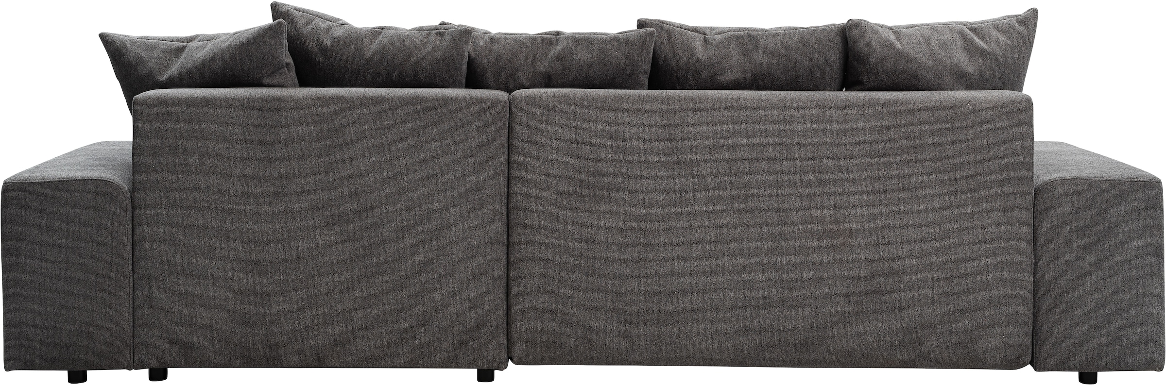 WERK2 Ecksofa »Riwa, modernes Sofa zum Kuscheln und Entspannen, Breite 300cm, L-Form«, Trendiges Ecksofa mit vielen Kissen, Schlaffunktion & Bettkasten