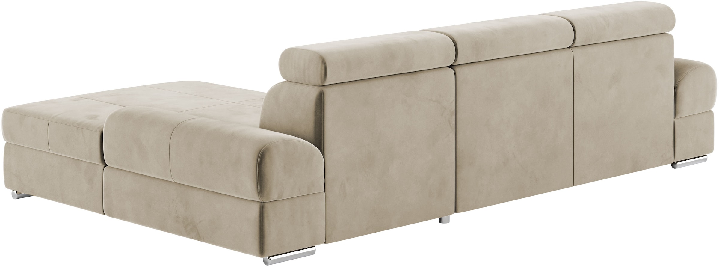 sit&more Ecksofa »Broadway L-Form«, inklusive Kopfteilverstellung, wahlweise mit Bettfunktion